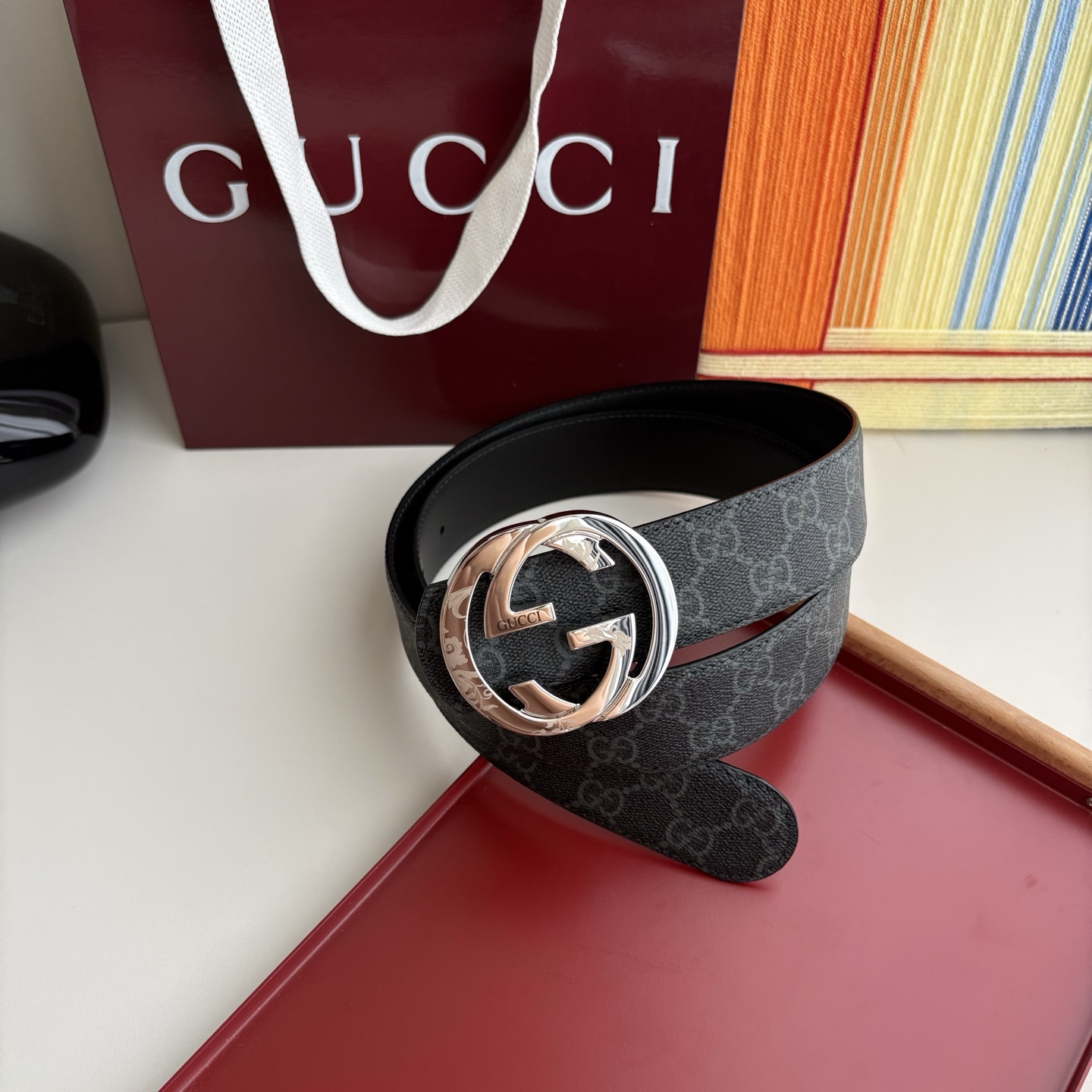 Gucci 经典原单品质，Pvc印花配原版皮底，原单精品挂扣，精工制作，细节看图，实物拍摄，高端奢华，宽