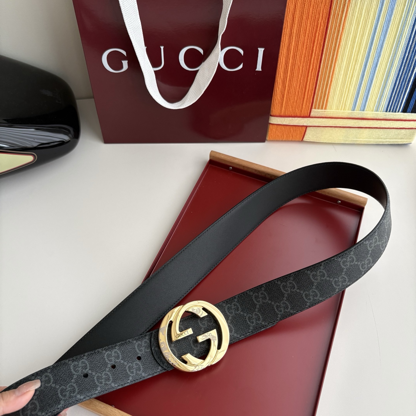 Gucci 经典原单品质，Pvc印花配原版皮底，原单精品挂扣，精工制作，细节看图，实物拍摄，高端奢华，宽