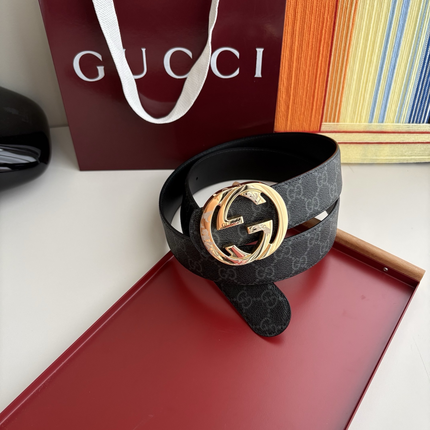 Gucci 经典原单品质，Pvc印花配原版皮底，原单精品挂扣，精工制作，细节看图，实物拍摄，高端奢华，宽