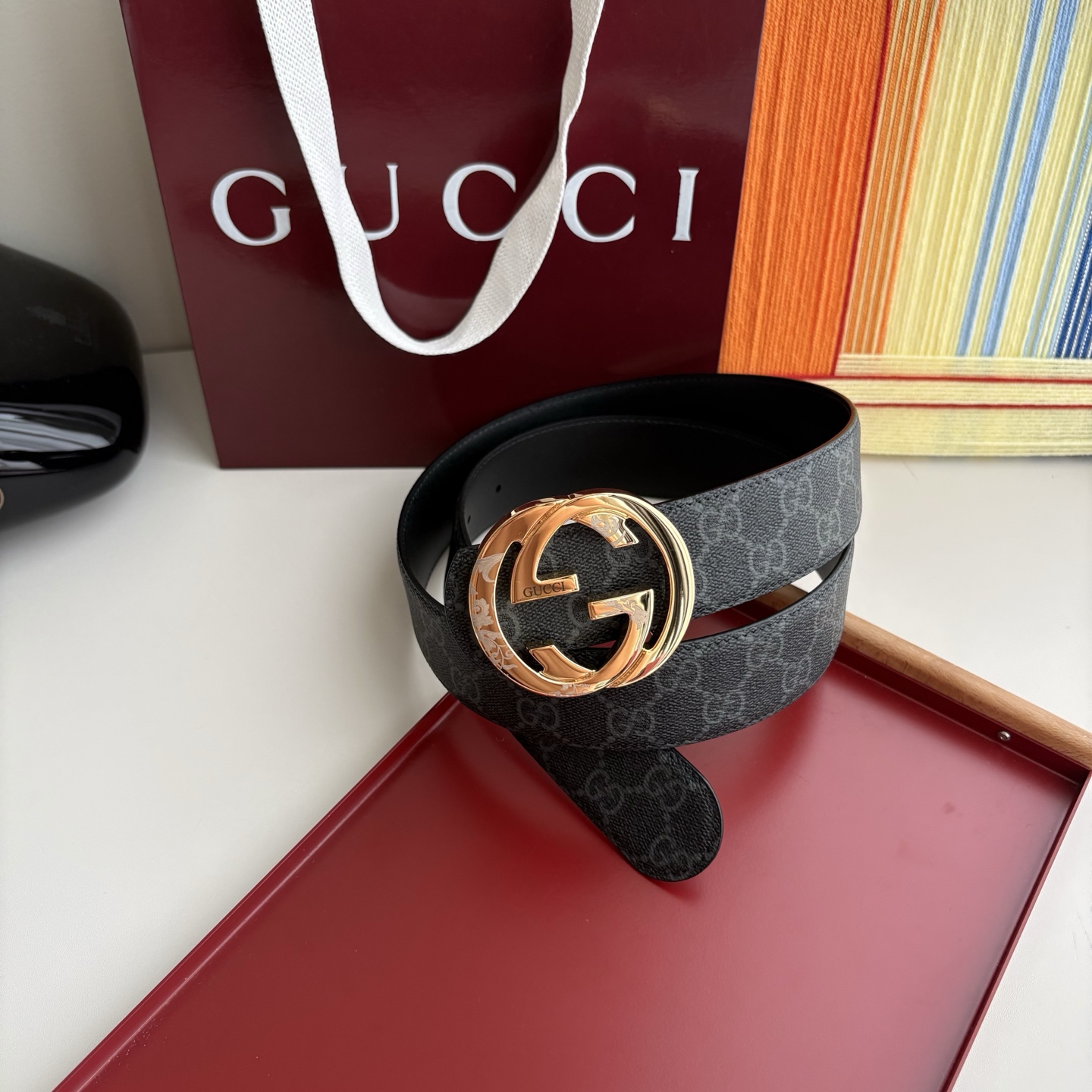 Gucci 经典原单品质，Pvc印花配原版皮底，原单精品挂扣，精工制作，细节看图，实物拍摄，高端奢华，宽