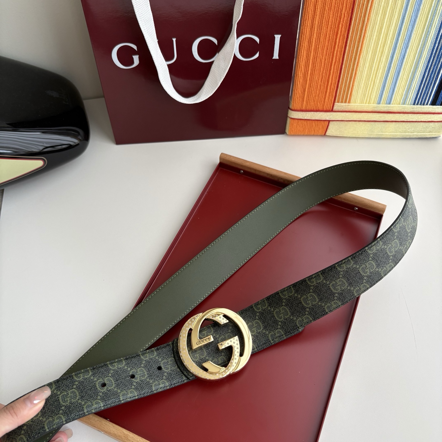 Gucci 经典原单品质，Pvc印花面配原版皮底，原单精品挂扣，精工制作，细节看图，实物拍摄，高端奢华，