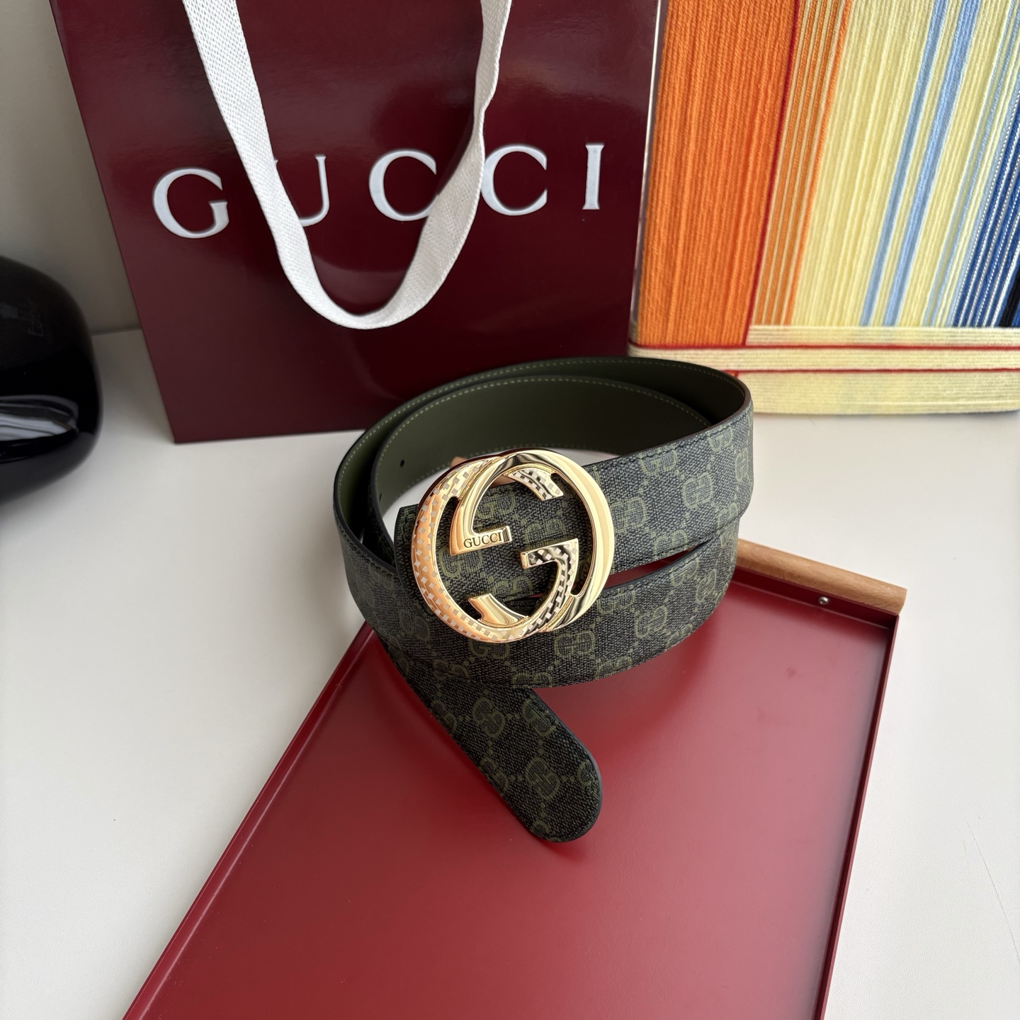 Gucci 经典原单品质，Pvc印花面配原版皮底，原单精品挂扣，精工制作，细节看图，实物拍摄，高端奢华，