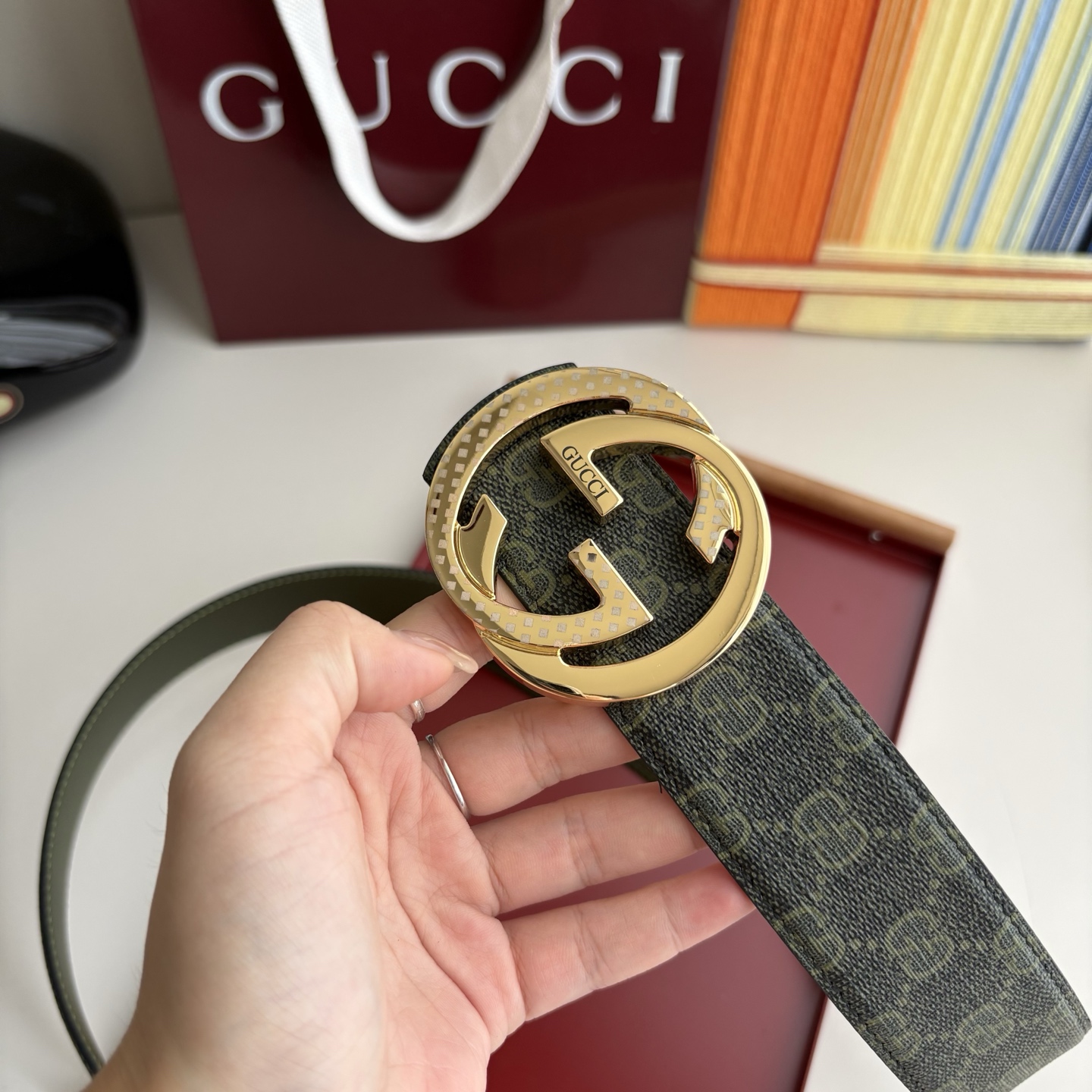 Gucci 经典原单品质，Pvc印花面配原版皮底，原单精品挂扣，精工制作，细节看图，实物拍摄，高端奢华，