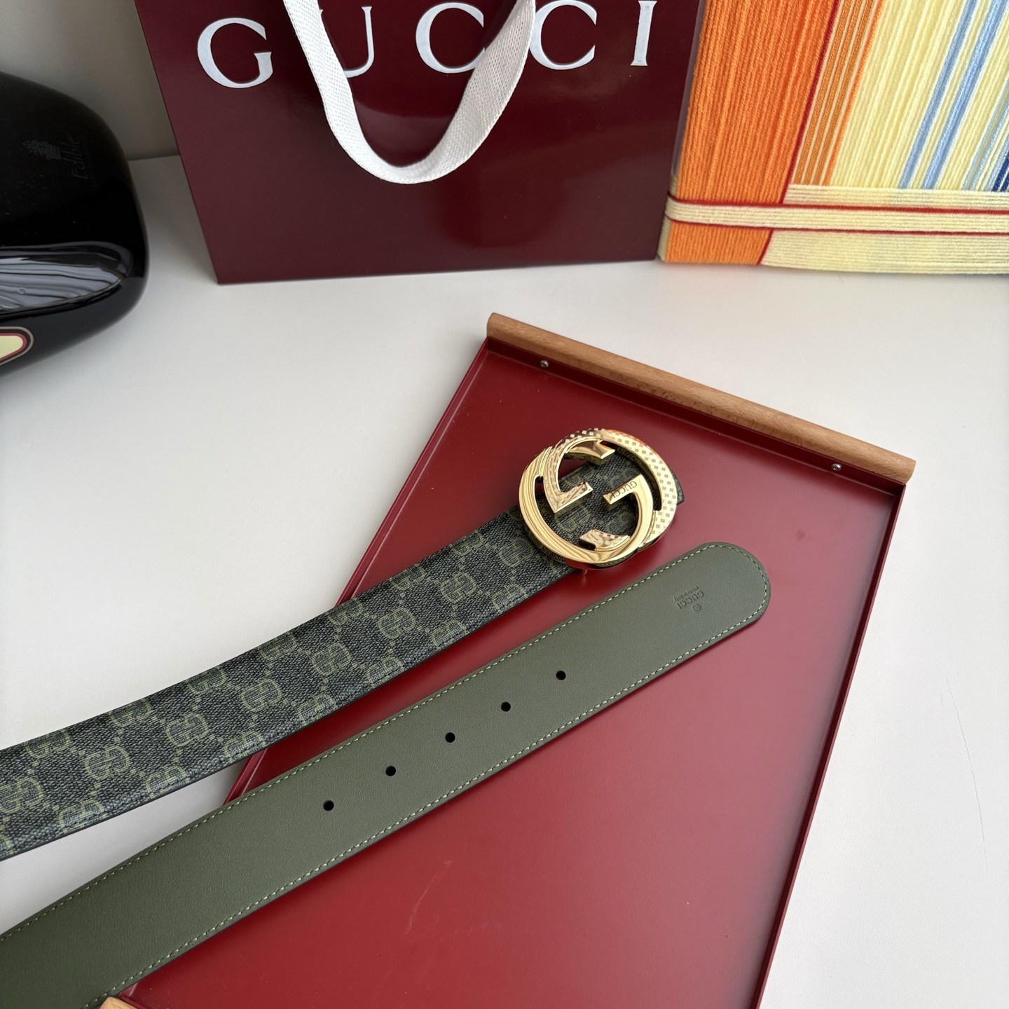 Gucci 经典原单品质，Pvc印花面配原版皮底，原单精品挂扣，精工制作，细节看图，实物拍摄，高端奢华，