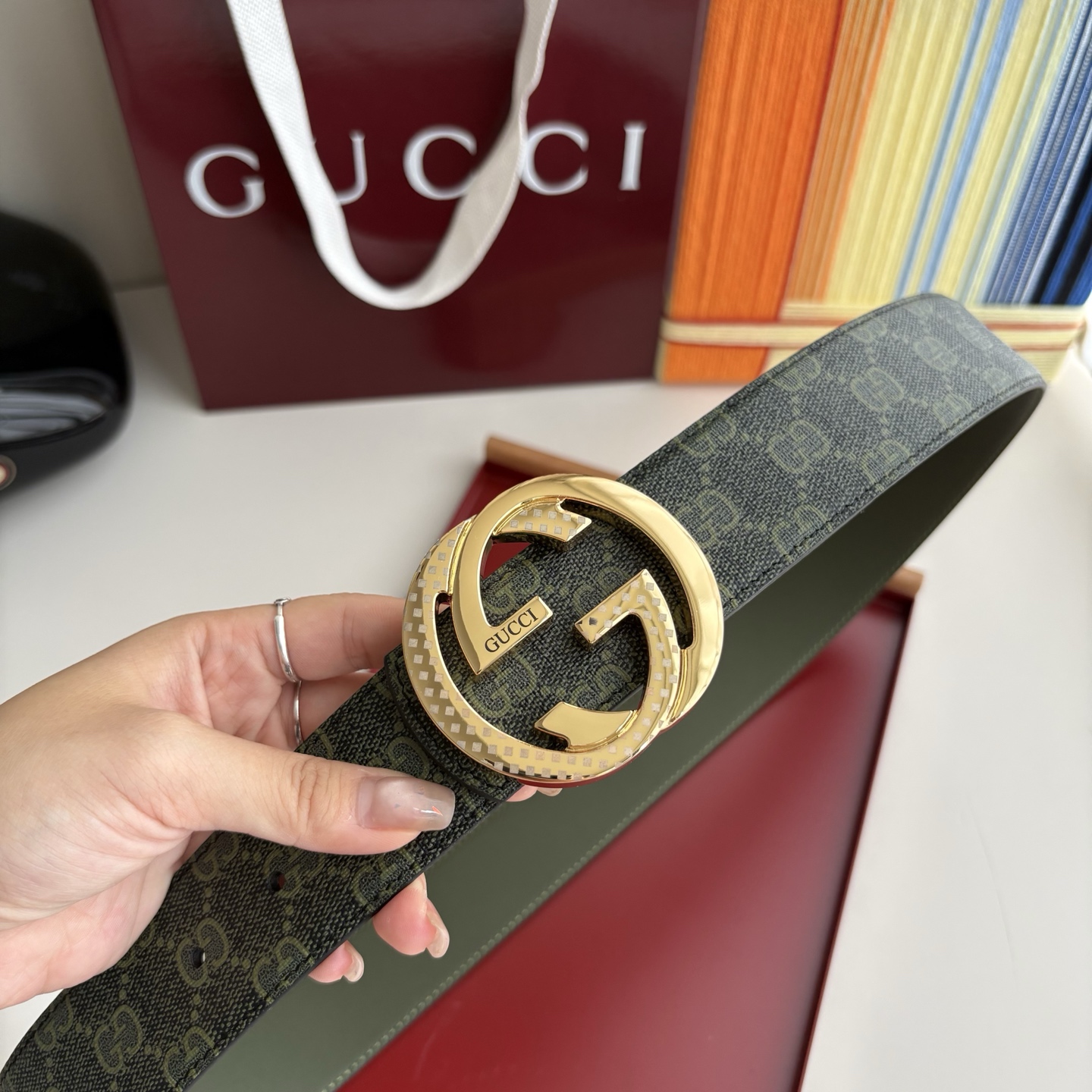 Gucci 经典原单品质，Pvc印花面配原版皮底，原单精品挂扣，精工制作，细节看图，实物拍摄，高端奢华，