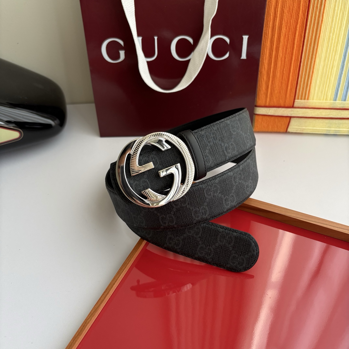 Gucci 经典原单品质，Pvc印花配原版皮底，原单精品挂扣，精工制作，细节看图，实物拍摄，高端奢华，宽