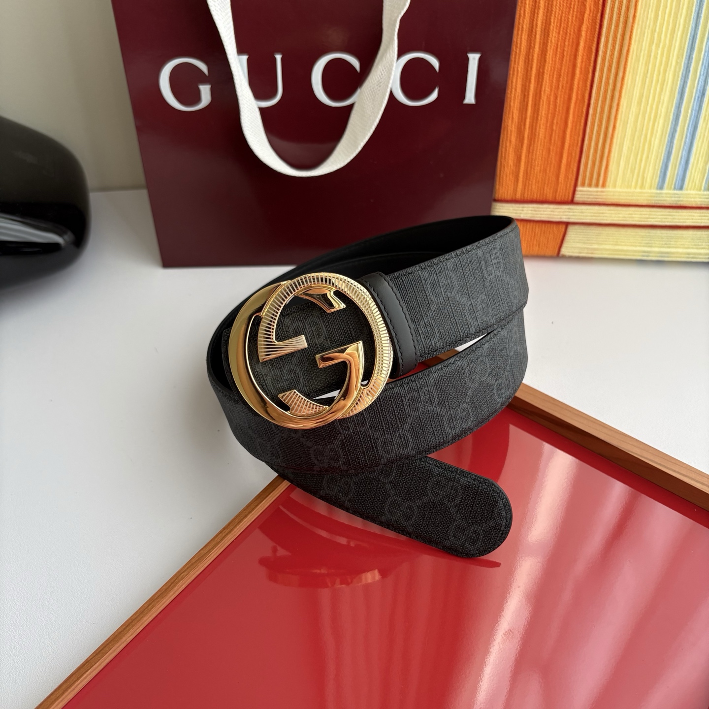 Gucci 经典原单品质，Pvc印花配原版皮底，原单精品挂扣，精工制作，细节看图，实物拍摄，高端奢华，宽