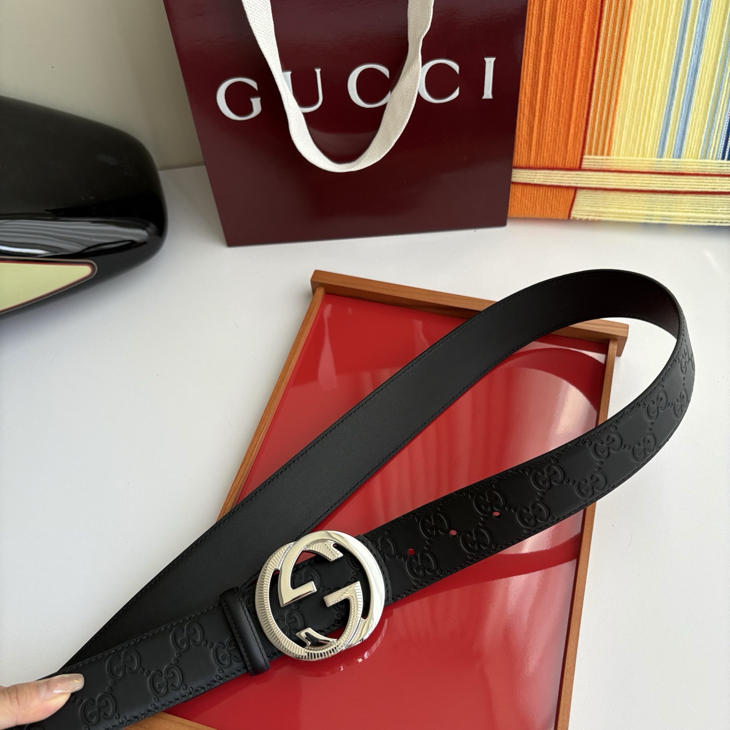 Gucci 经典原单品质，Pvc压花配原版皮底，原单精品挂扣，精工制作，细节看图，实物拍摄，高端奢华，宽