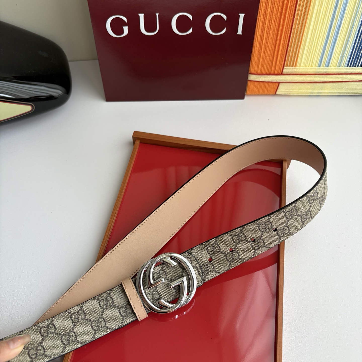 Gucci 经典原单品质，Pvc印花搭配原版平纹底，纯铜挂扣，精工制作，细节看图，实物拍摄，高端奢华，宽