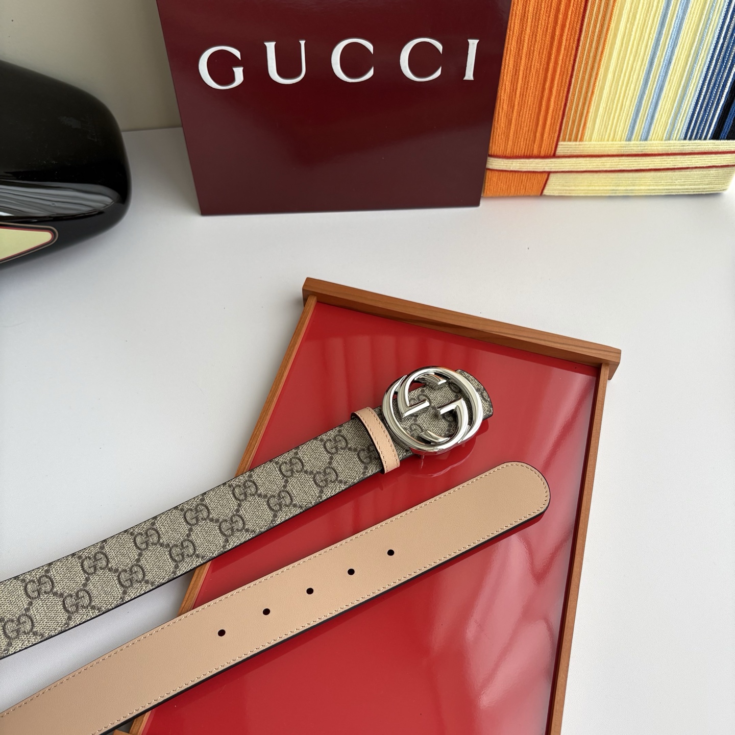 Gucci 经典原单品质，Pvc印花搭配原版平纹底，纯铜挂扣，精工制作，细节看图，实物拍摄，高端奢华，宽