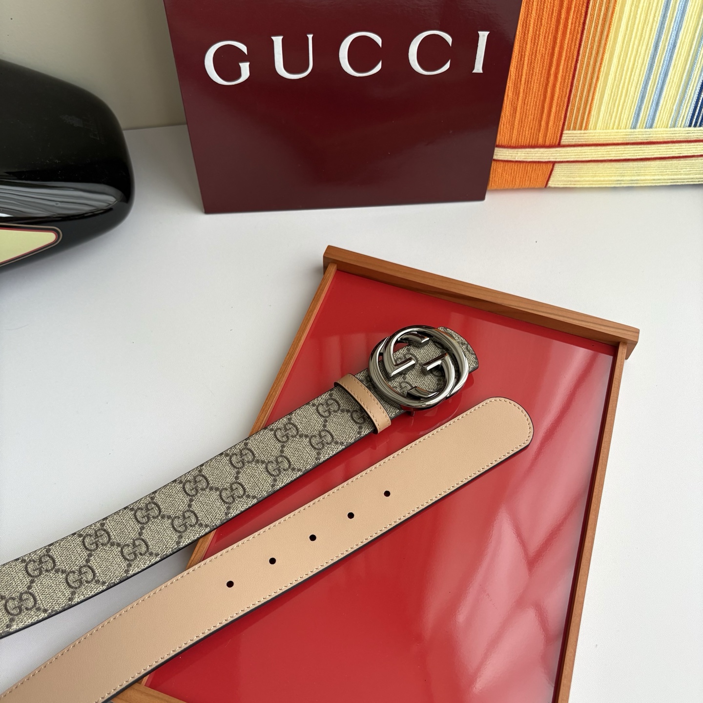 Gucci 经典原单品质，Pvc印花搭配原版平纹底，纯铜挂扣，精工制作，细节看图，实物拍摄，高端奢华，宽
