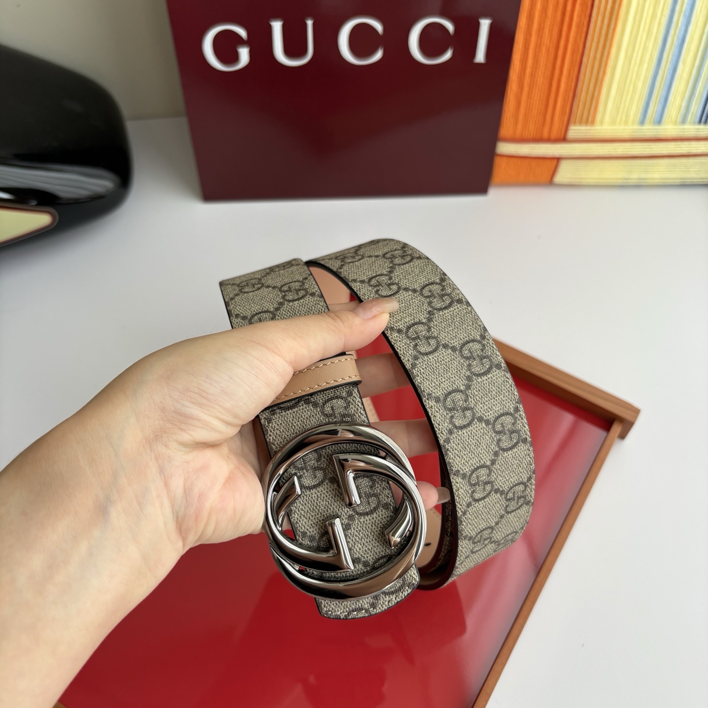 Gucci 经典原单品质，Pvc印花搭配原版平纹底，纯铜挂扣，精工制作，细节看图，实物拍摄，高端奢华，宽