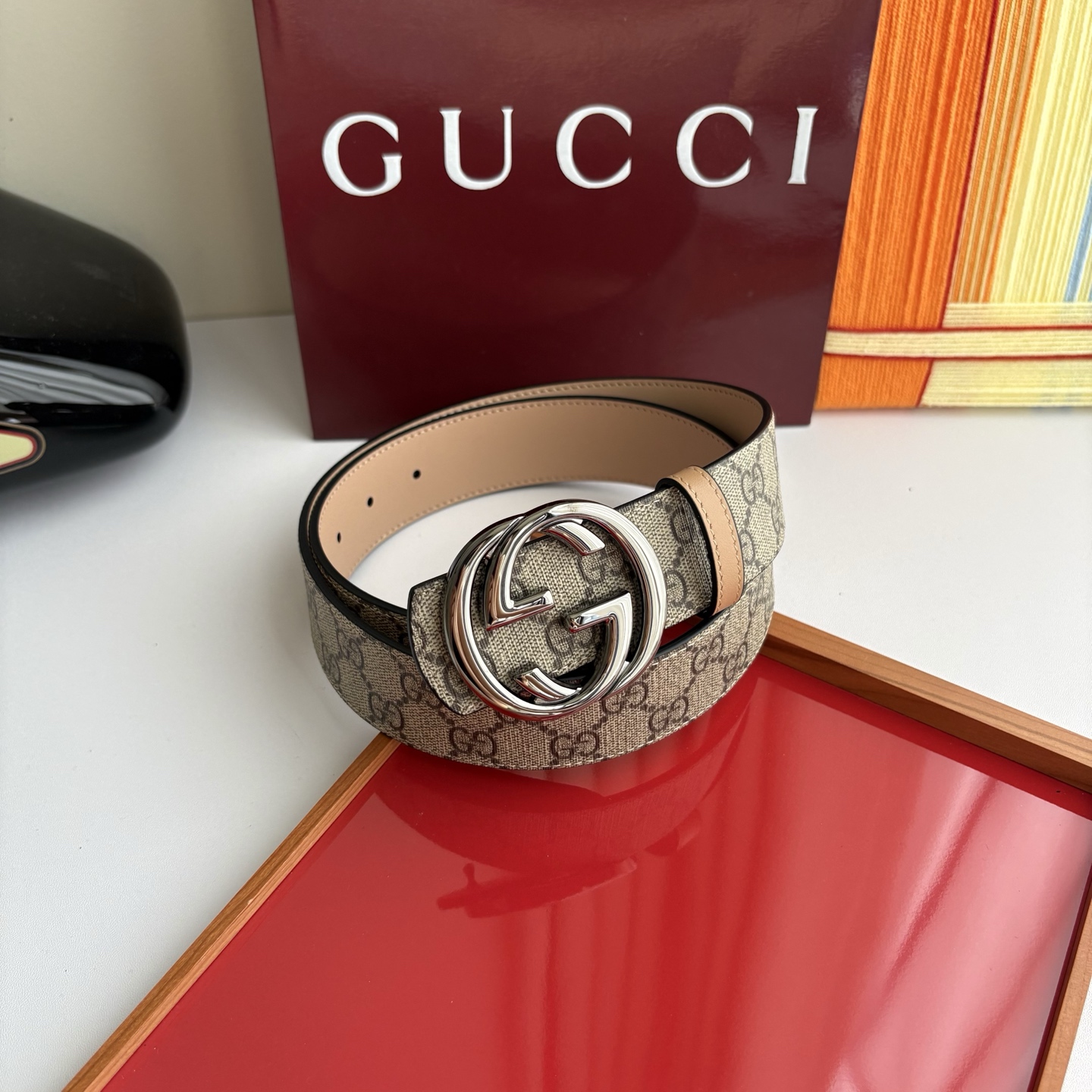 Gucci 经典原单品质，Pvc印花搭配原版平纹底，纯铜挂扣，精工制作，细节看图，实物拍摄，高端奢华，宽