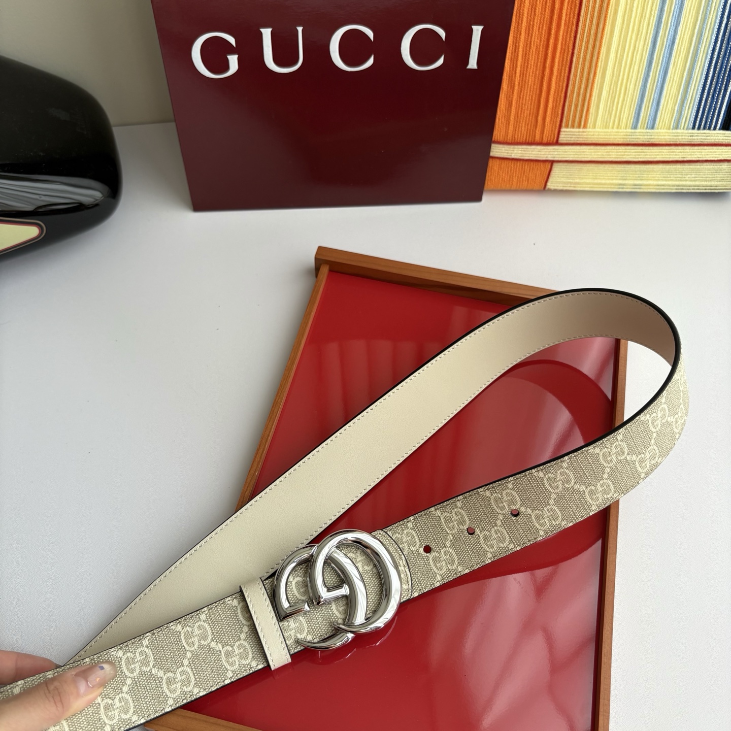 Gucci 经典原单品质，Pvc印花搭配原版平纹底，纯铜挂扣，精工制作，细节看图，实物拍摄，高端奢华，宽