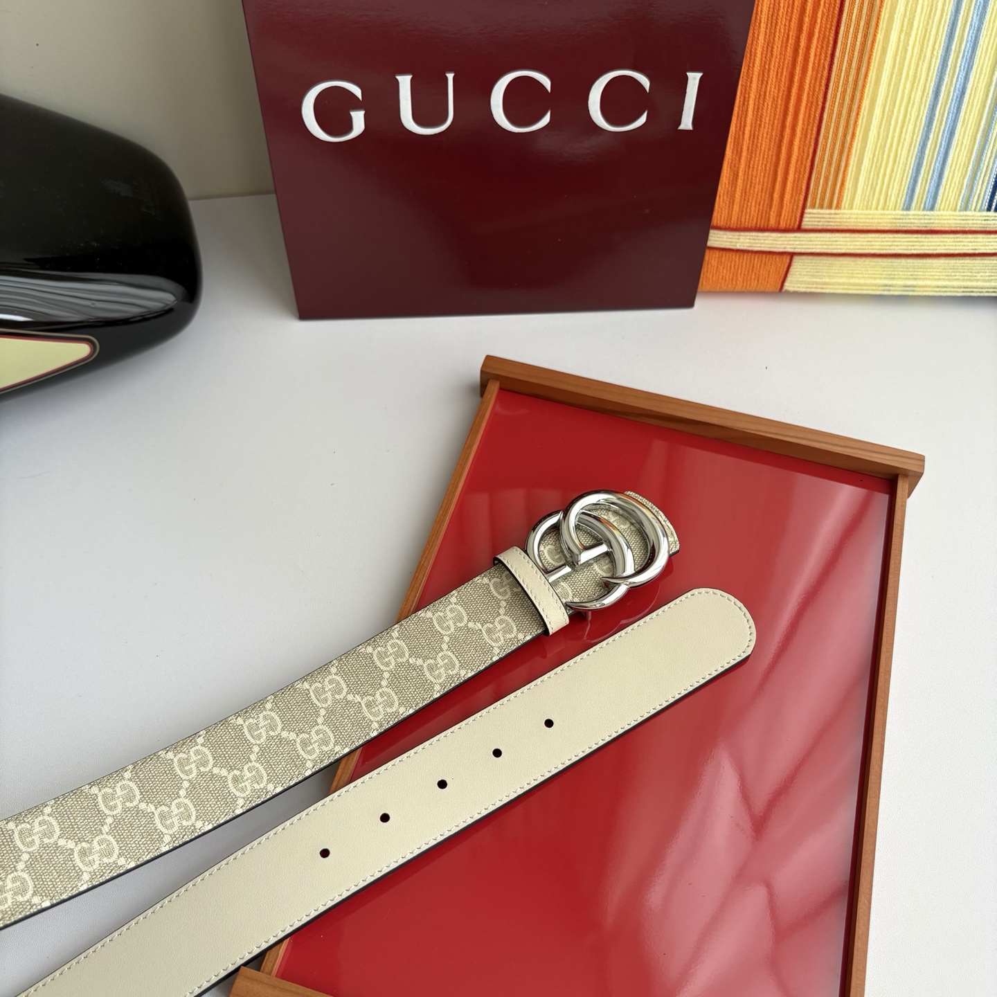 Gucci 经典原单品质，Pvc印花搭配原版平纹底，纯铜挂扣，精工制作，细节看图，实物拍摄，高端奢华，宽