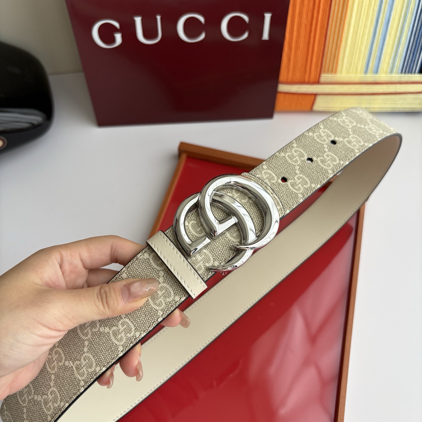 Gucci 经典原单品质，Pvc印花搭配原版平纹底，纯铜挂扣，精工制作，细节看图，实物拍摄，高端奢华，宽