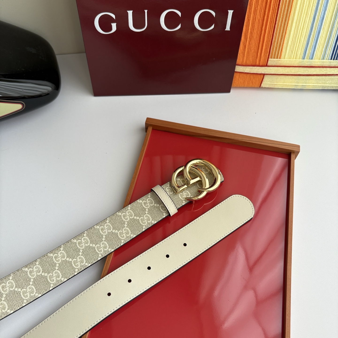 Gucci 经典原单品质，Pvc印花搭配原版平纹底，纯铜挂扣，精工制作，细节看图，实物拍摄，高端奢华，宽