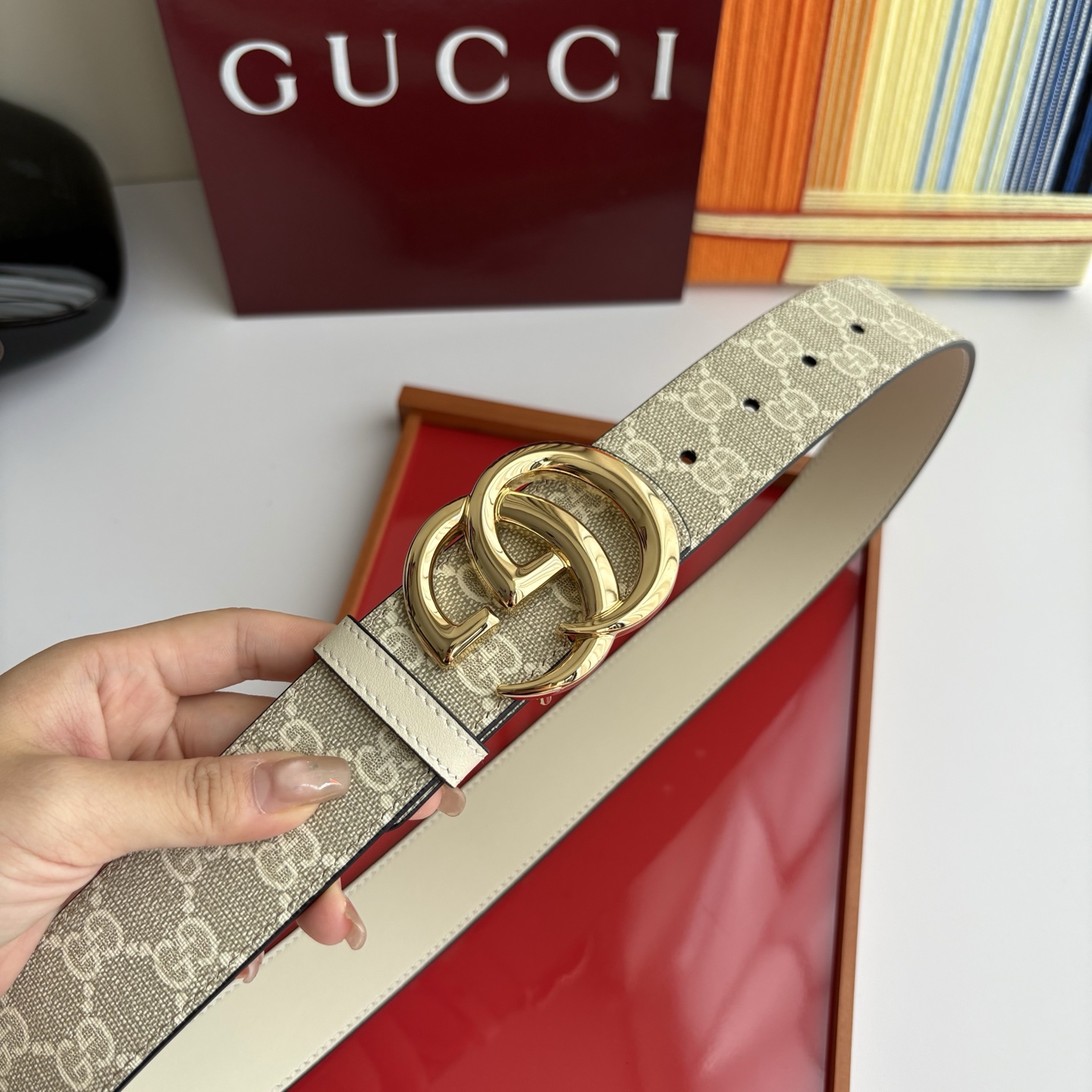 Gucci 经典原单品质，Pvc印花搭配原版平纹底，纯铜挂扣，精工制作，细节看图，实物拍摄，高端奢华，宽