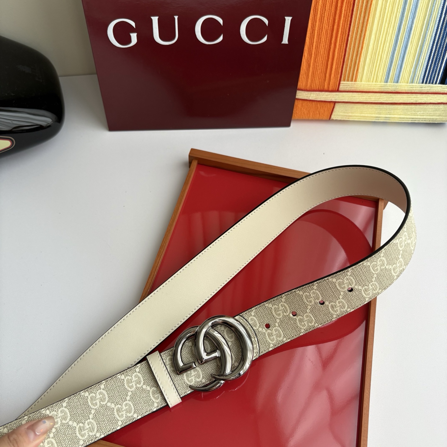 Gucci 经典原单品质，Pvc印花搭配原版平纹底，纯铜挂扣，精工制作，细节看图，实物拍摄，高端奢华，宽