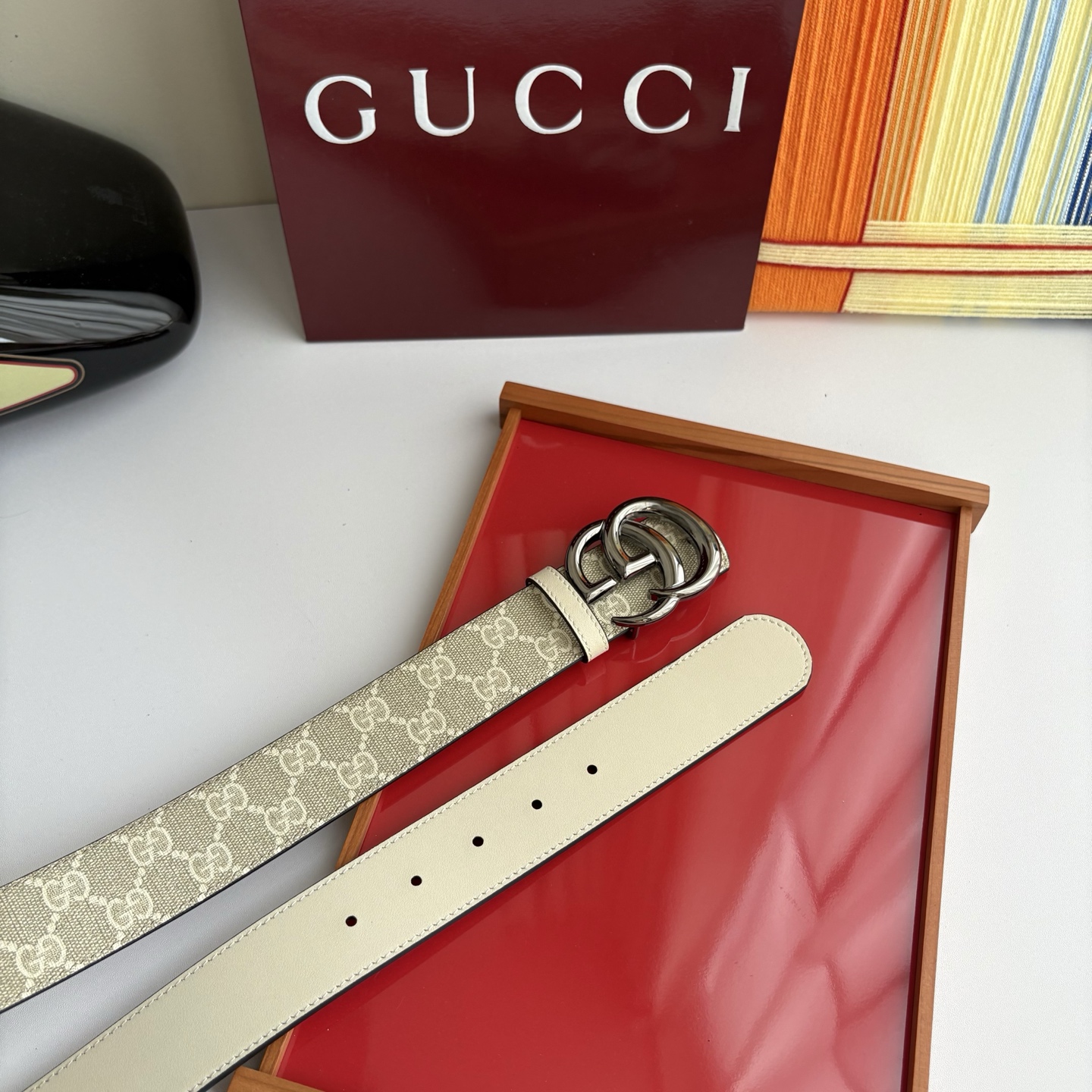 Gucci 经典原单品质，Pvc印花搭配原版平纹底，纯铜挂扣，精工制作，细节看图，实物拍摄，高端奢华，宽