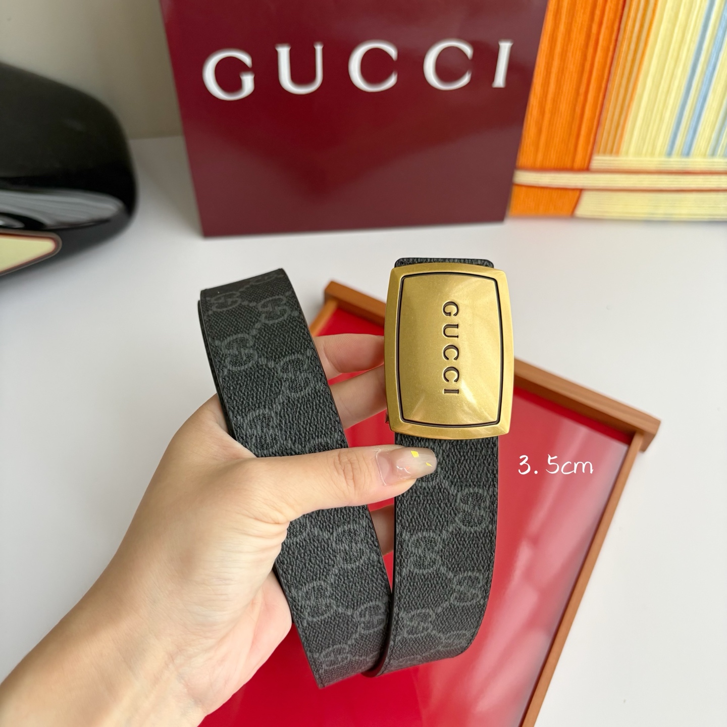 Gucci 经典原单品质，Pvc印花搭配原版平纹底，纯铜挂扣，精工制作，细节看图，实物拍摄，高端奢华，宽