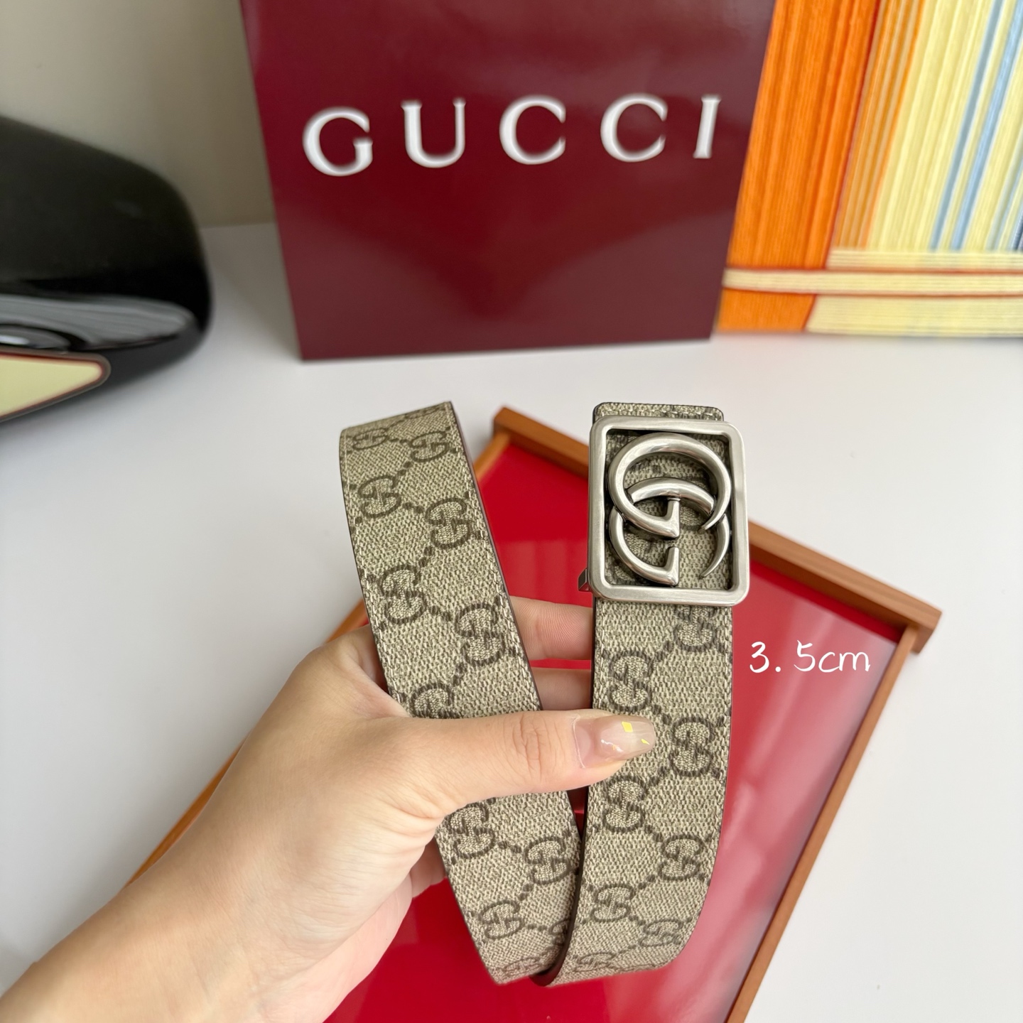 Gucci 经典原单品质，Pvc印花搭配原版平纹底，纯铜挂扣，精工制作，细节看图，实物拍摄，高端奢华，宽