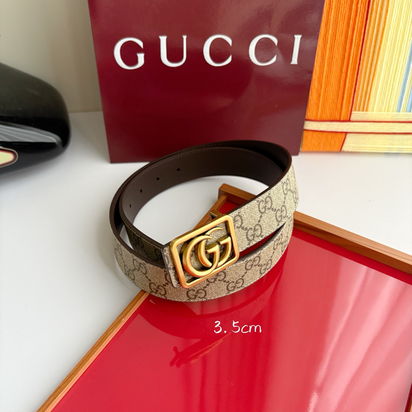Gucci 经典原单品质，Pvc印花搭配原版平纹底，纯铜挂扣，精工制作，细节看图，实物拍摄，高端奢华，宽