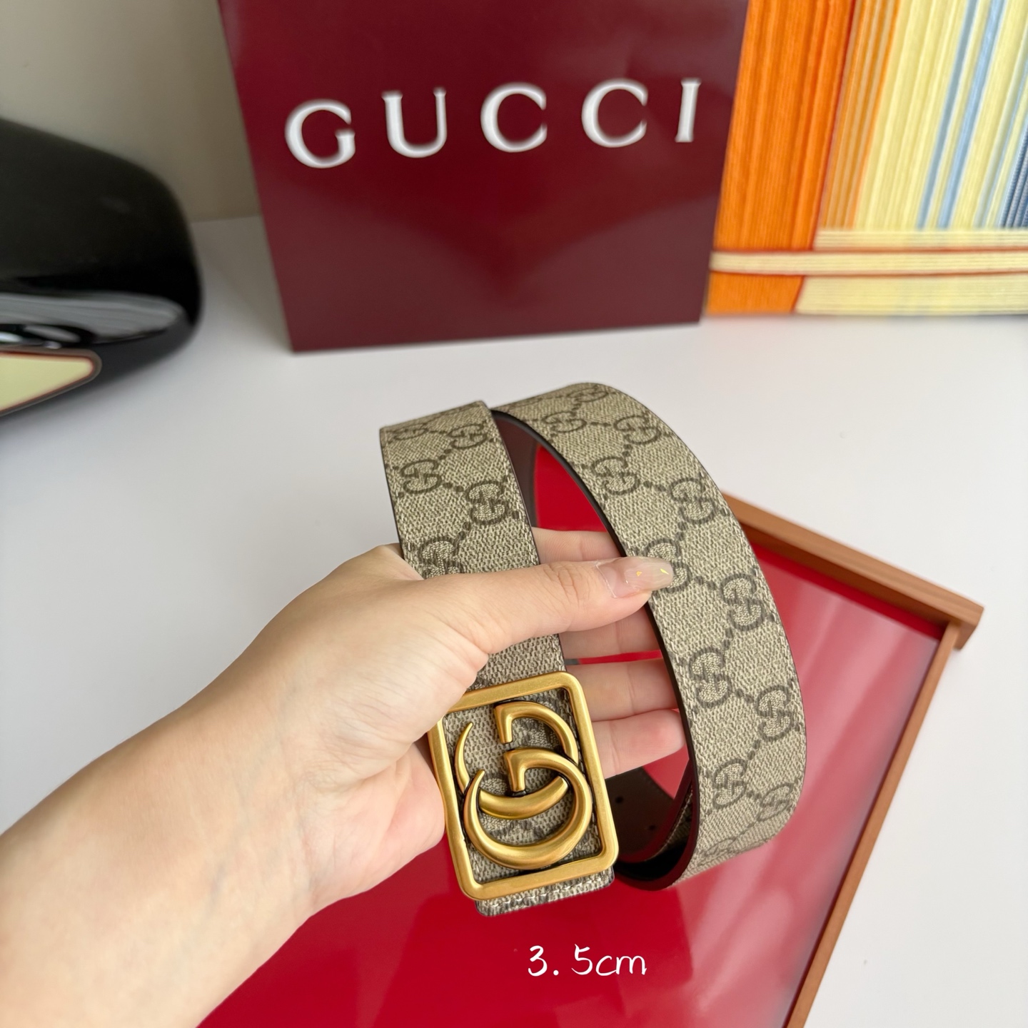 Gucci 经典原单品质，Pvc印花搭配原版平纹底，纯铜挂扣，精工制作，细节看图，实物拍摄，高端奢华，宽