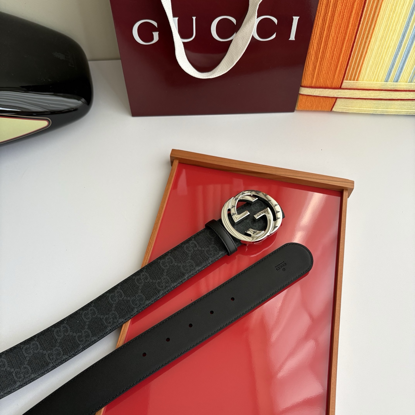 Gucci 经典原单品质，Pvc印花搭配原单精品挂扣，精工制作，细节看图，实物拍摄，高端奢华，宽度4.0