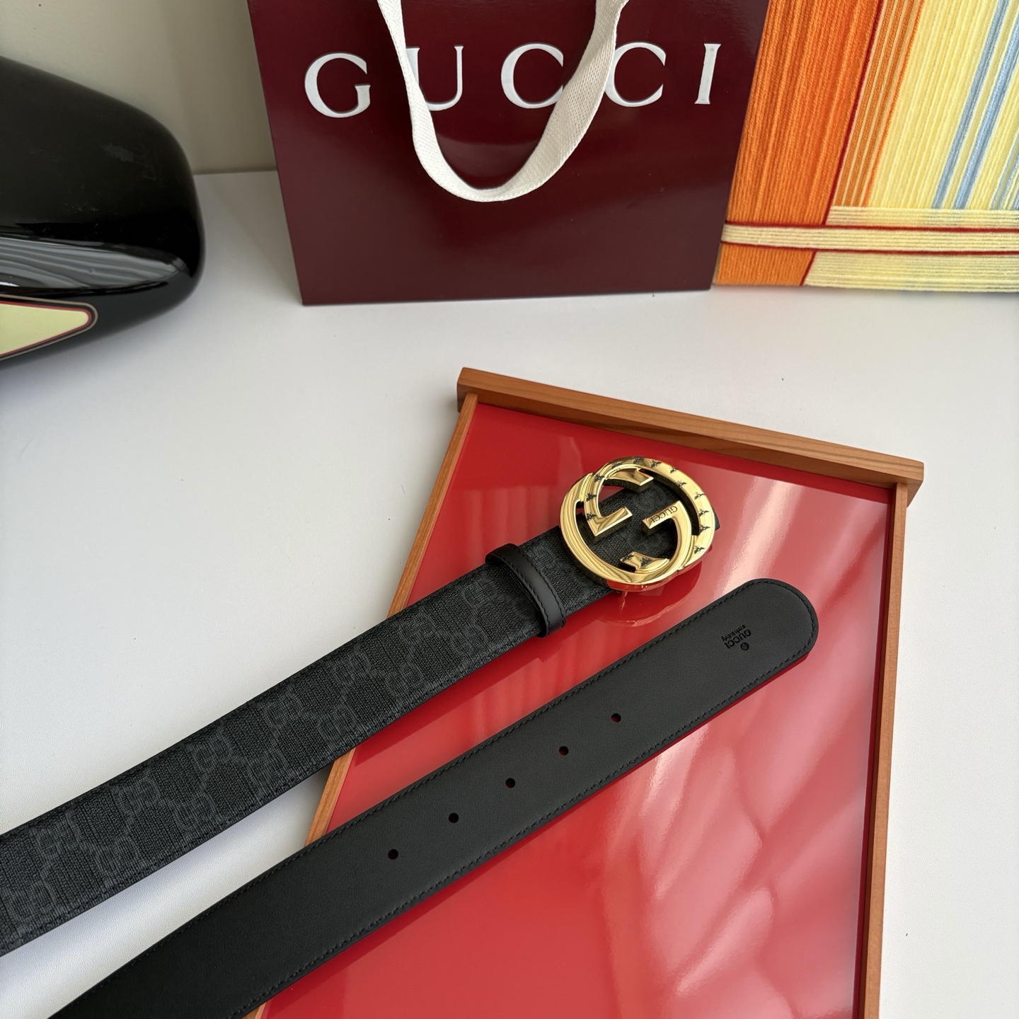 Gucci 经典原单品质，Pvc印花搭配原单精品挂扣，精工制作，细节看图，实物拍摄，高端奢华，宽度4.0