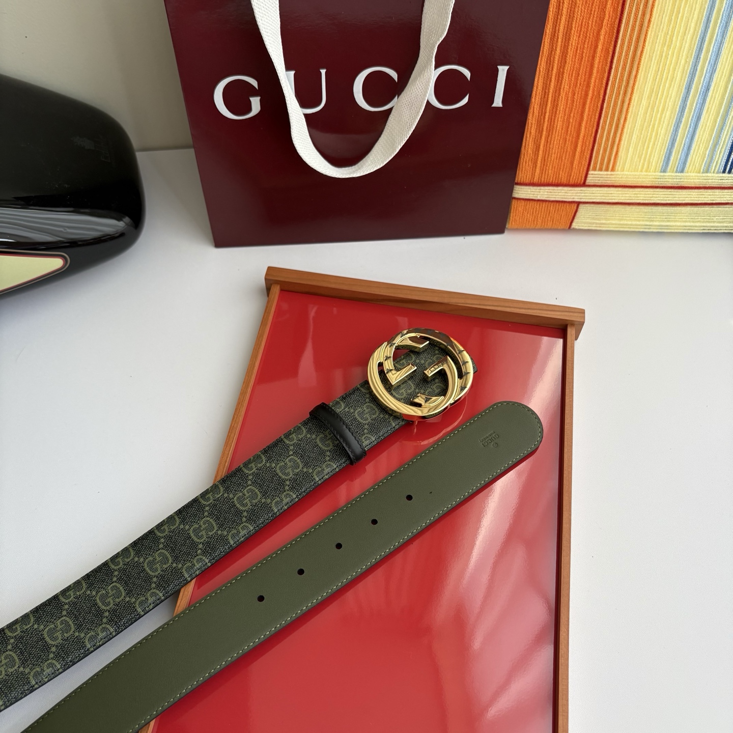 Gucci 经典原单品质，Pvc印花搭配原单精品挂扣，精工制作，细节看图，实物拍摄，高端奢华，宽度4.0
