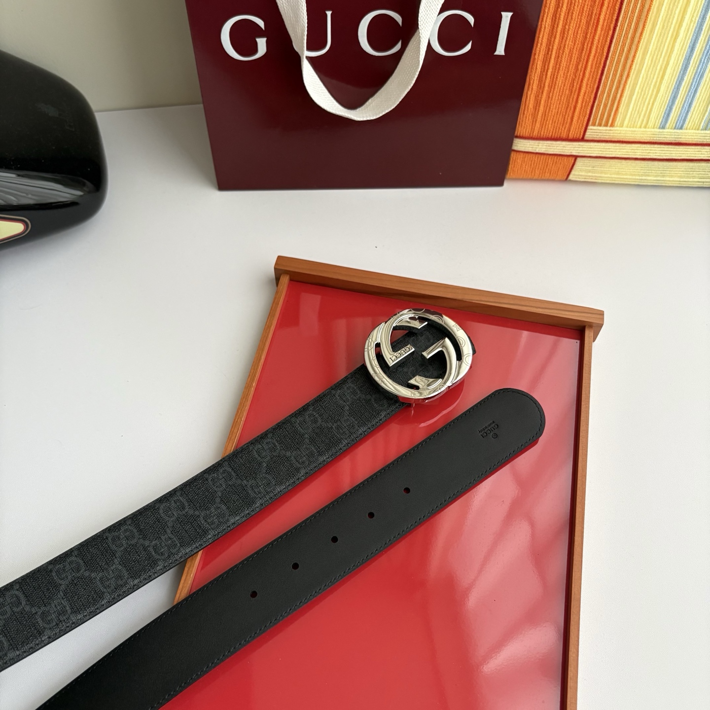 Gucci 经典原单品质，Pvc印花配原版皮底，原单精品挂扣，精工制作，细节看图，实物拍摄，高端奢华，宽