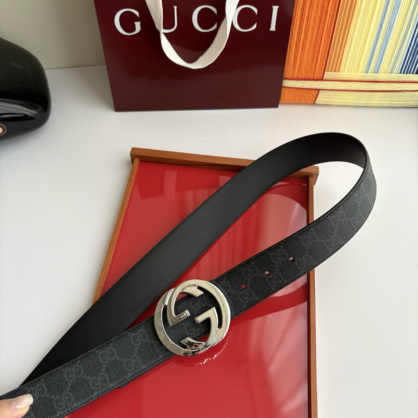 Gucci 经典原单品质，Pvc印花配原版皮底，原单精品挂扣，精工制作，细节看图，实物拍摄，高端奢华，宽