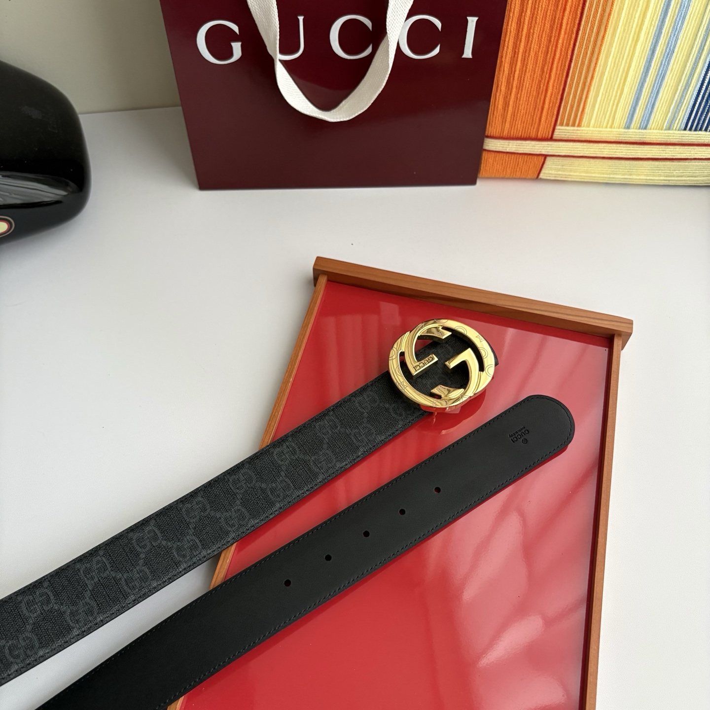 Gucci 经典原单品质，Pvc印花配原版皮底，原单精品挂扣，精工制作，细节看图，实物拍摄，高端奢华，宽