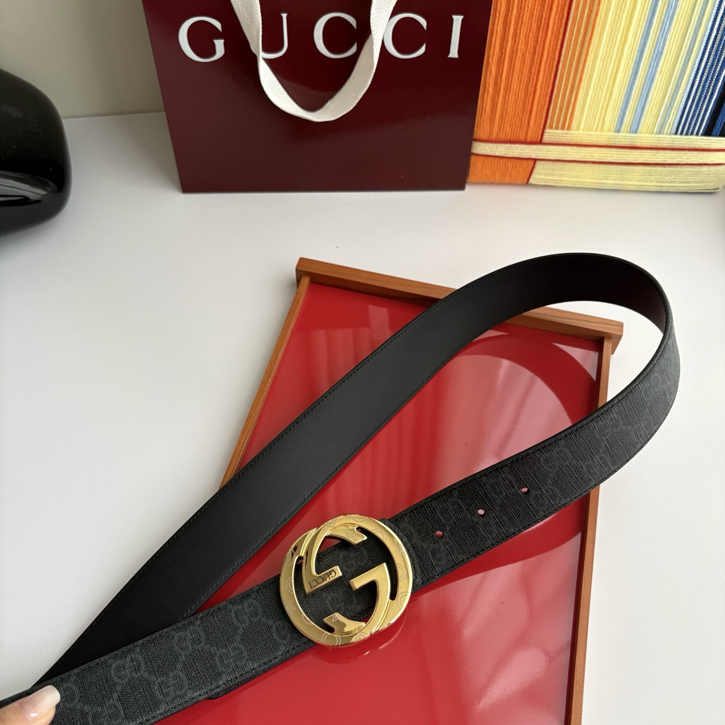 Gucci 经典原单品质，Pvc印花配原版皮底，原单精品挂扣，精工制作，细节看图，实物拍摄，高端奢华，宽