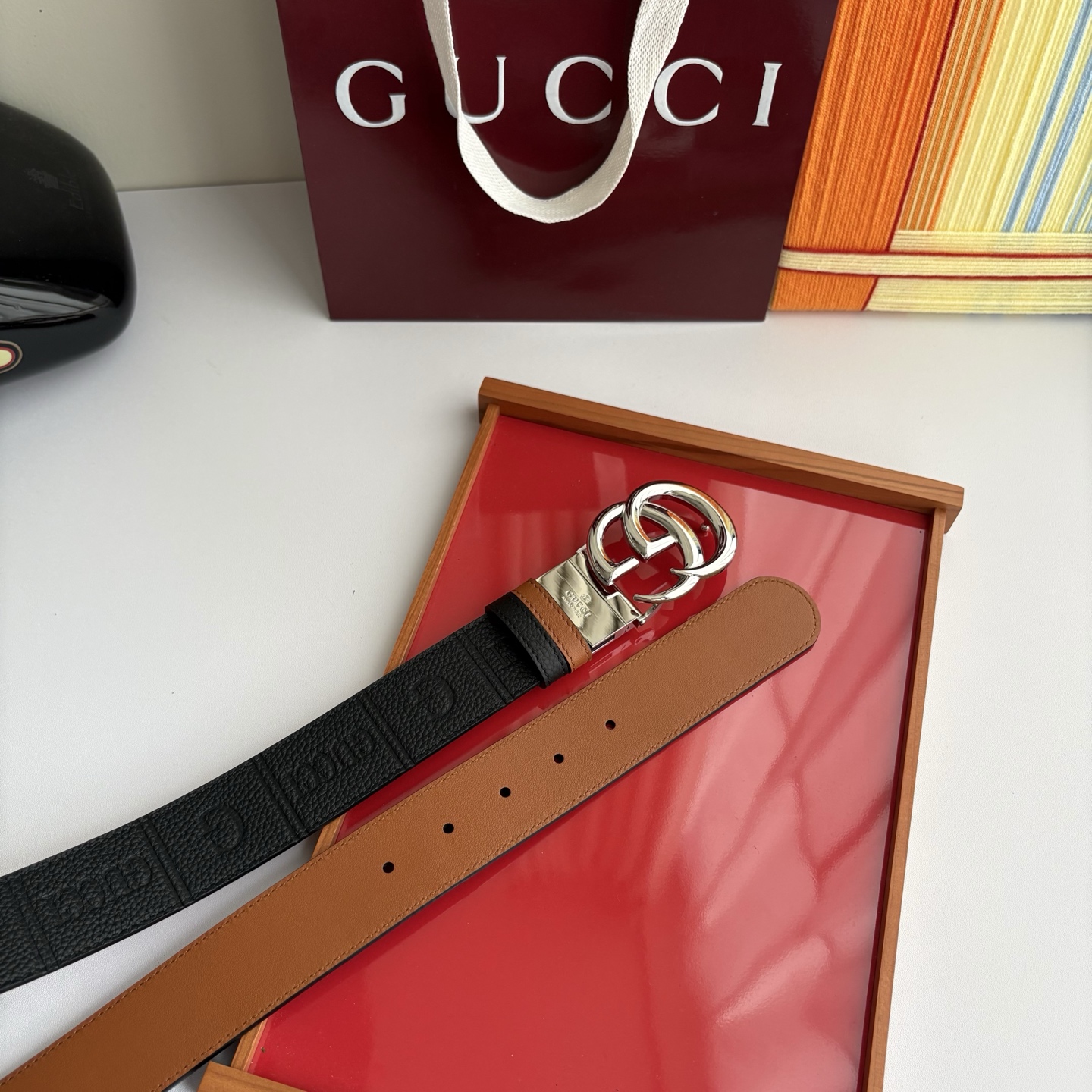 Gucci 经典原单品质，荔枝纹面搭土黄平纹底，精品旋转铜扣，精工制作，细节看图，实物拍摄，高端奢华，宽