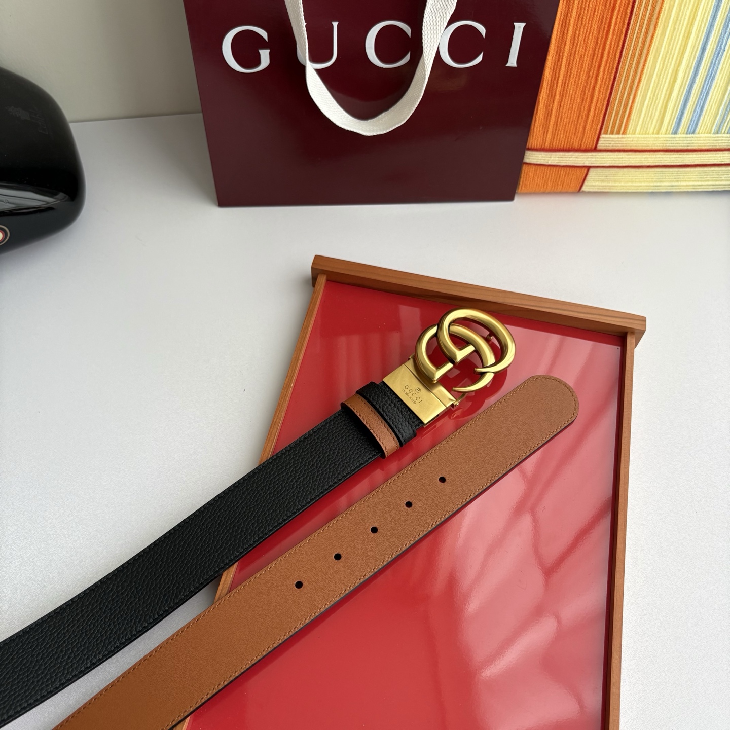 Gucci 经典原单品质，荔枝纹面搭土黄平纹底，精品旋转铜扣，精工制作，细节看图，实物拍摄，高端奢华，宽