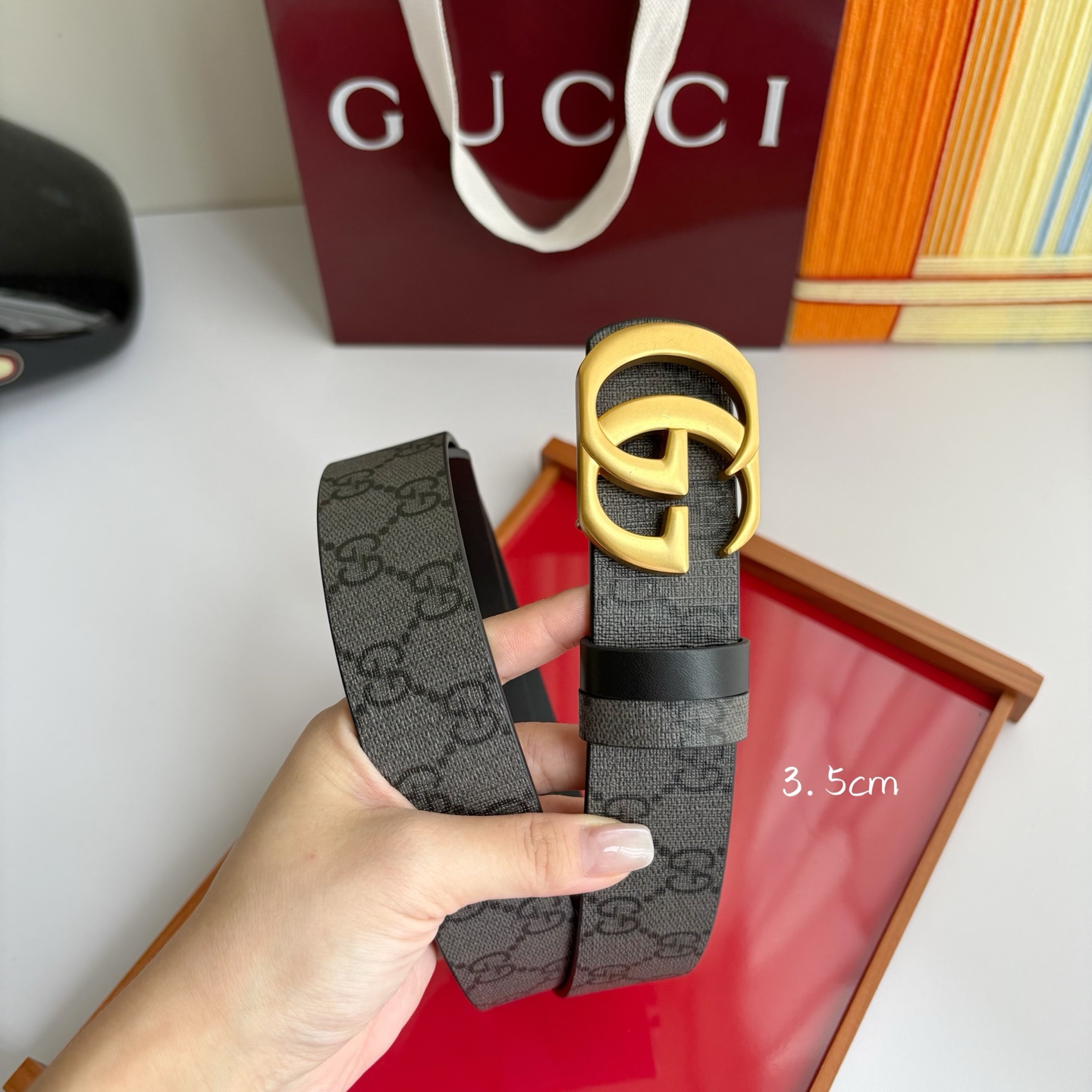 Gucci 经典原单品质，新款灰色Pvc印花搭配原版平纹底，精品挂扣，精工制作，细节看图，实物拍摄，高端