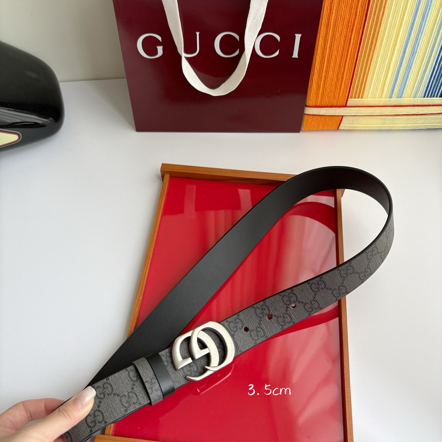 Gucci 经典原单品质，新款灰色Pvc印花搭配原版平纹底，精品挂扣，精工制作，细节看图，实物拍摄，高端