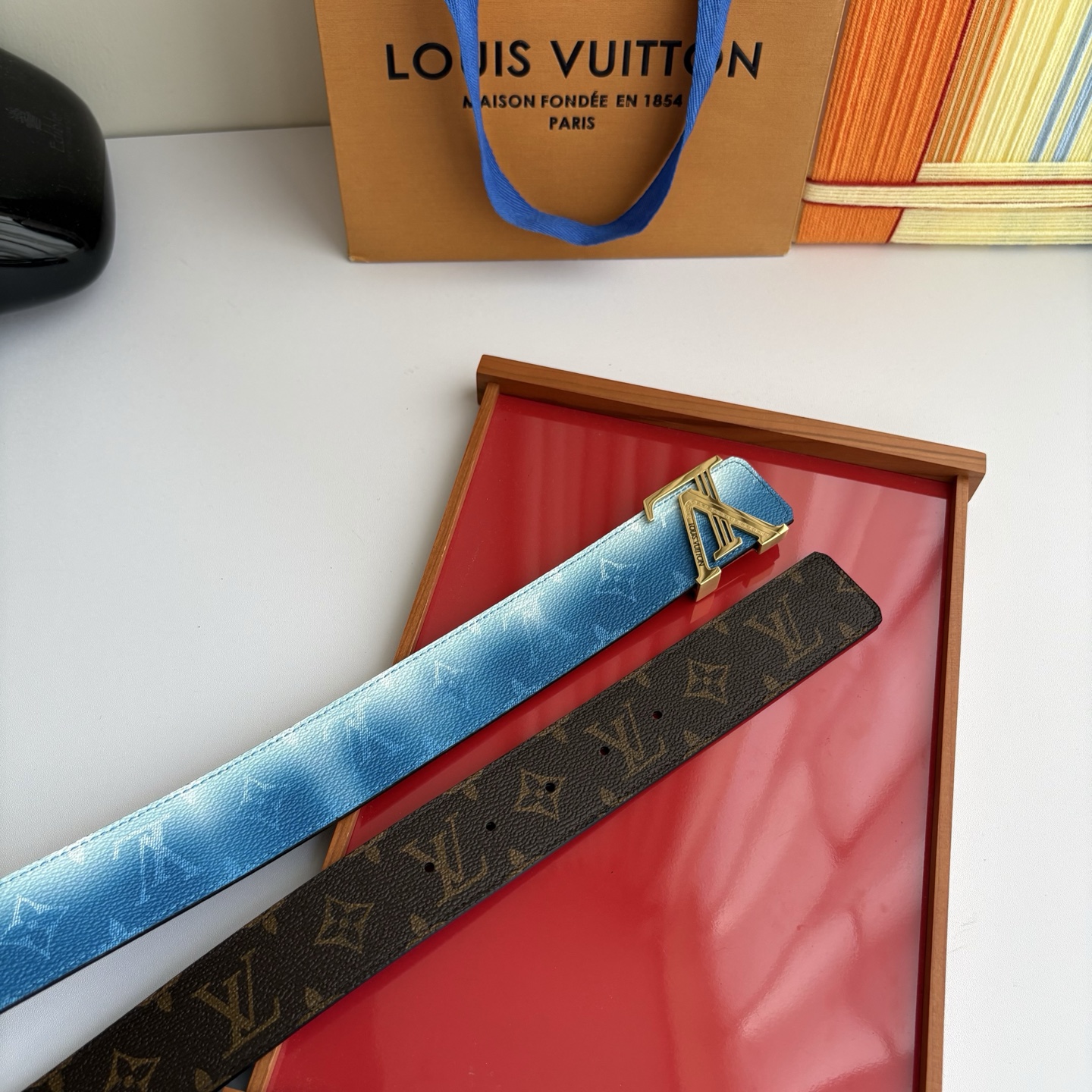 LOUIS VUITTON经典原单品质，两面印花，精工制作，细节看图，实物拍摄，高端奢华，宽度4.0cm