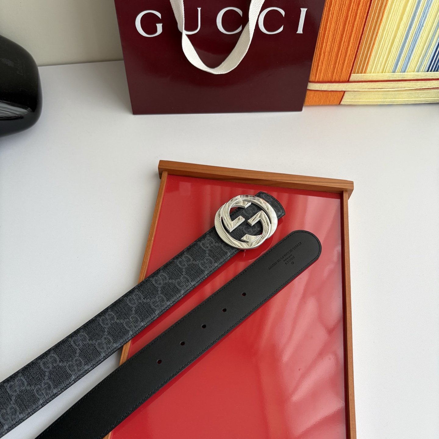 Gucci 经典原单品质，经典印花面搭配原版平纹底，精品钢扣，精工制作，细节看图，实物拍摄，高端奢华，宽