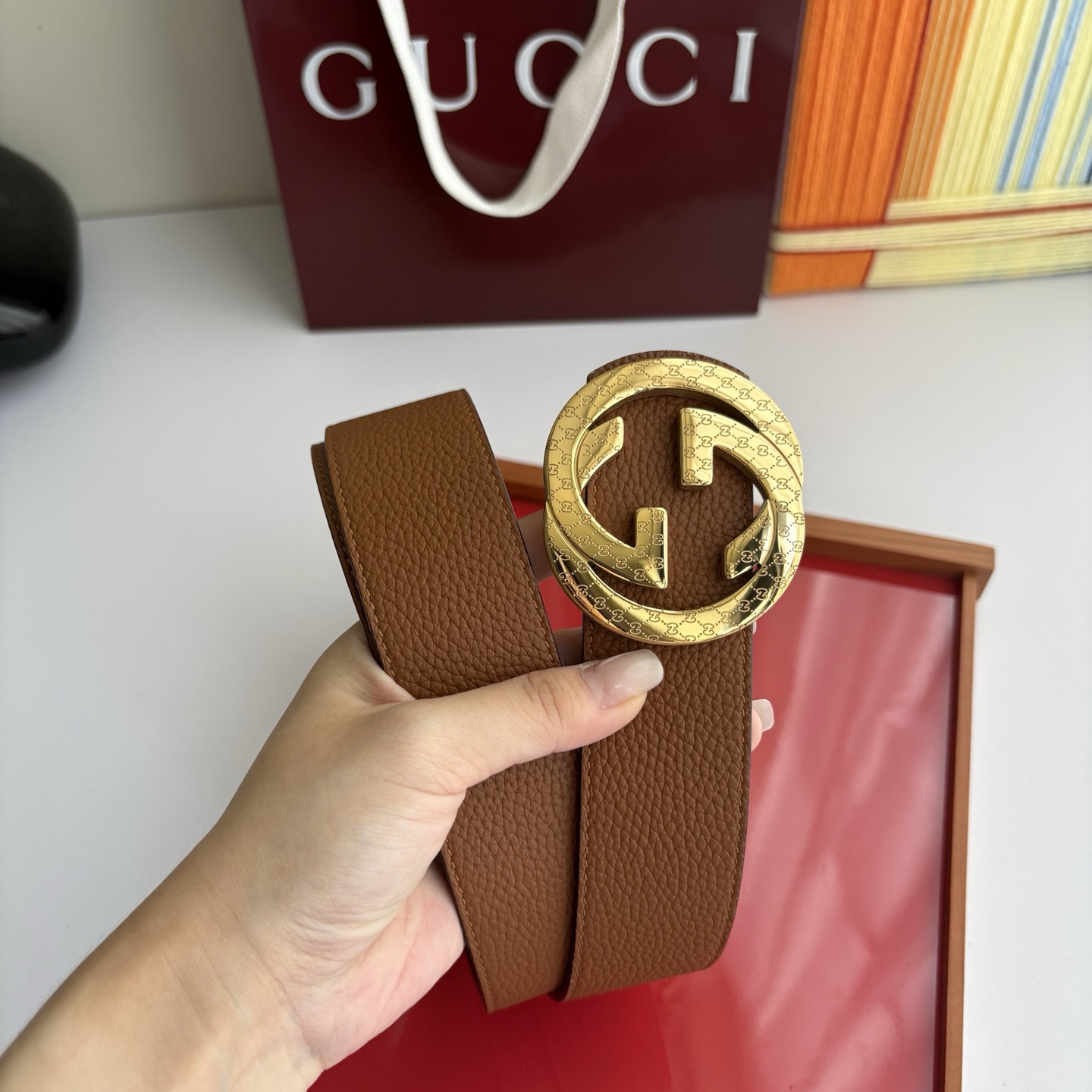 Gucci 经典原单品质，黑土黄双面荔枝纹，精品钢扣，精工制作，细节看图，实物拍摄，高端奢华，宽度4.0