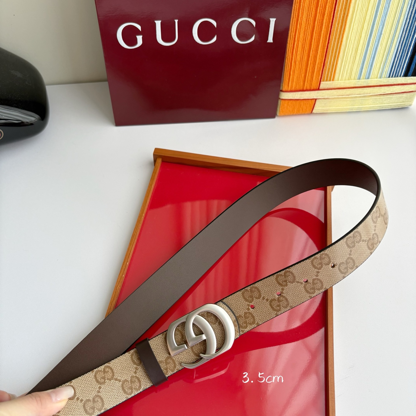 Gucci 经典原单品质，新款杏色Pvc印花搭配原版平纹底，精品挂扣，精工制作，细节看图，实物拍摄，高端