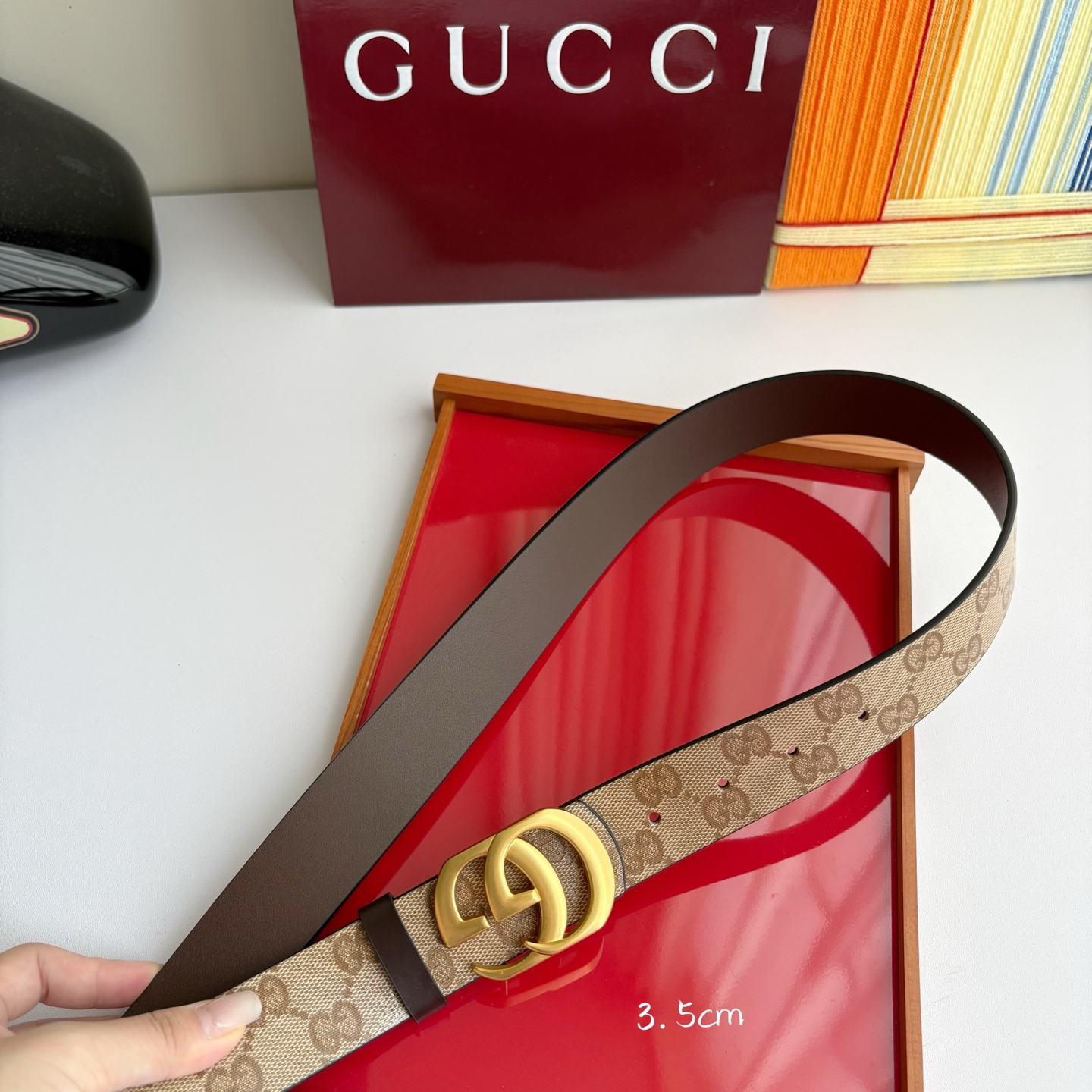 Gucci 经典原单品质，新款杏色Pvc印花搭配原版平纹底，精品挂扣，精工制作，细节看图，实物拍摄，高端