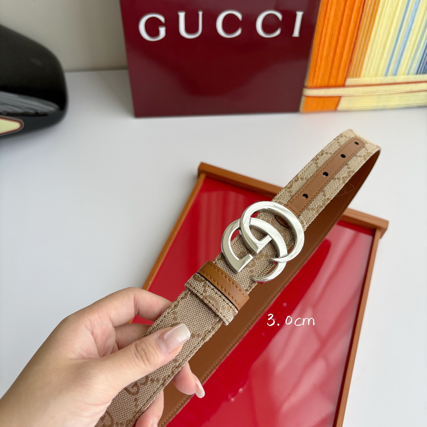 Gucci 经典原单品质，印花织布面搭配原版平纹底，精品铜扣，精工制作，细节看图，实物拍摄，高端奢华，宽