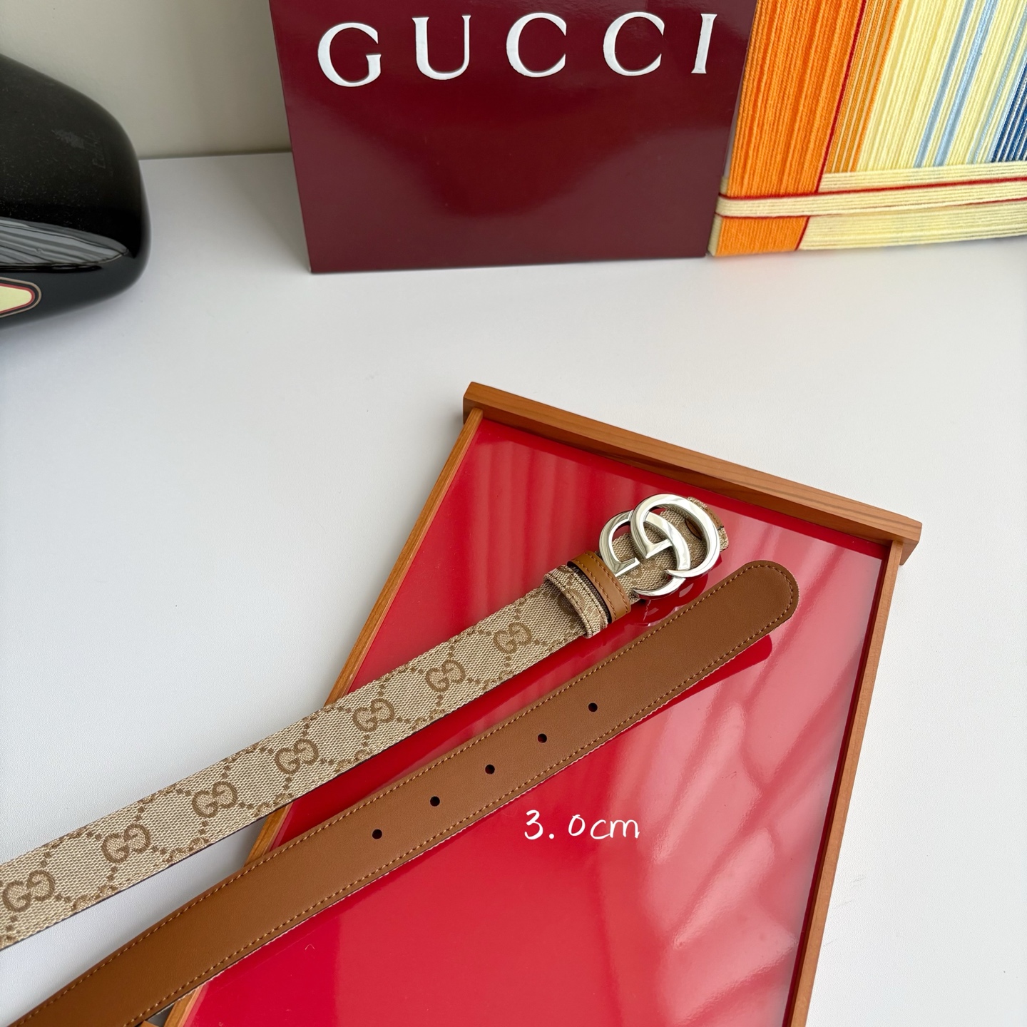Gucci 经典原单品质，印花织布面搭配原版平纹底，精品铜扣，精工制作，细节看图，实物拍摄，高端奢华，宽