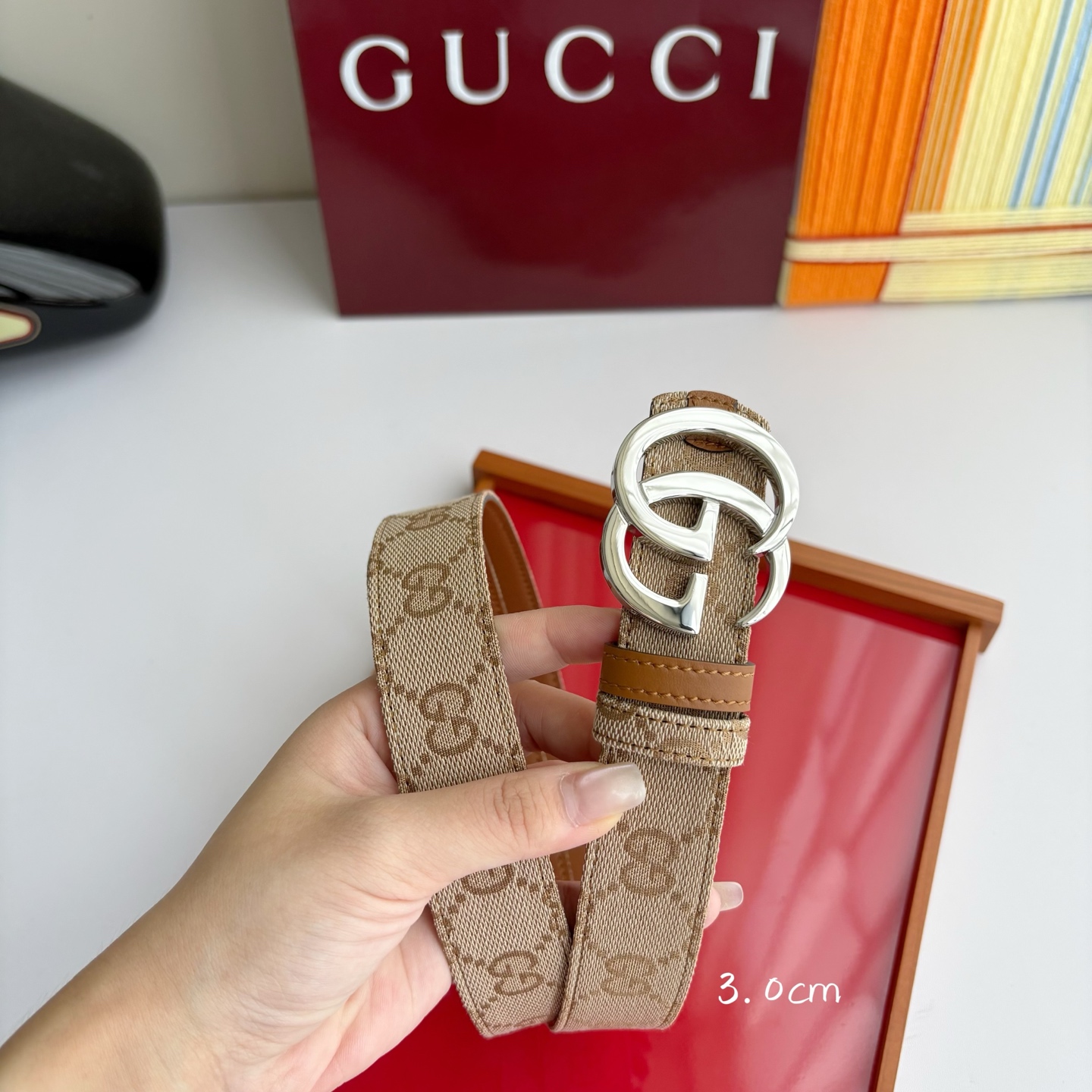 Gucci 经典原单品质，印花织布面搭配原版平纹底，精品铜扣，精工制作，细节看图，实物拍摄，高端奢华，宽