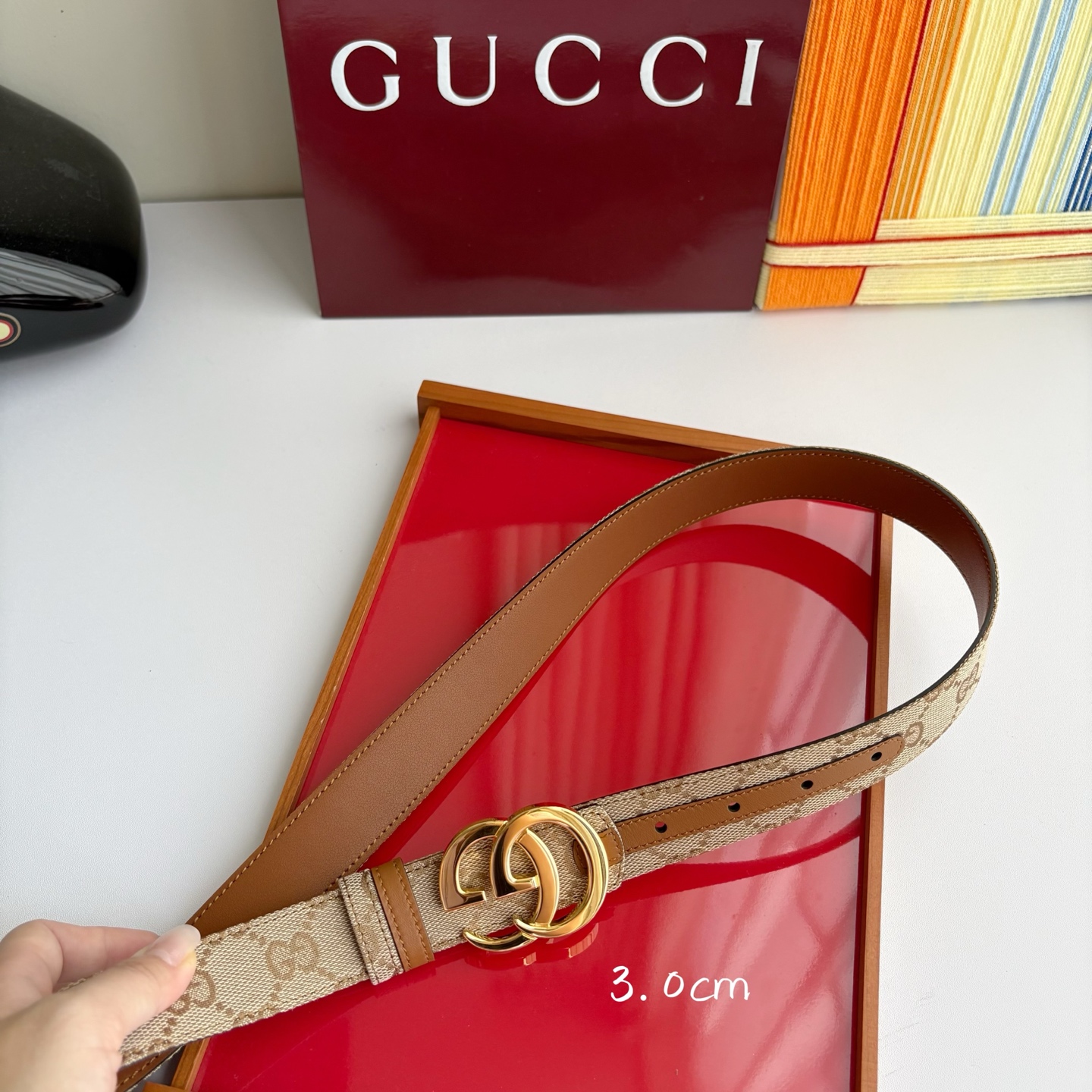 Gucci 经典原单品质，印花织布面搭配原版平纹底，精品铜扣，精工制作，细节看图，实物拍摄，高端奢华，宽