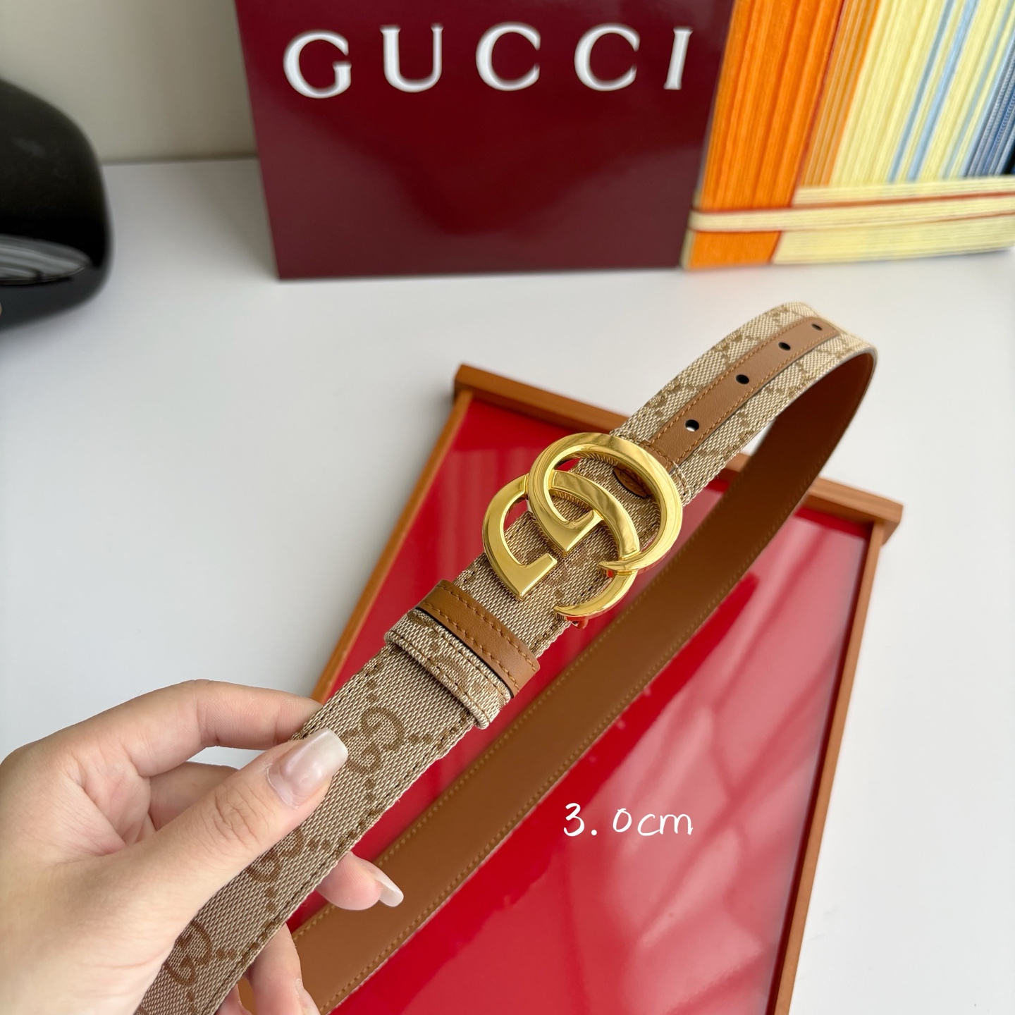 Gucci 经典原单品质，印花织布面搭配原版平纹底，精品铜扣，精工制作，细节看图，实物拍摄，高端奢华，宽