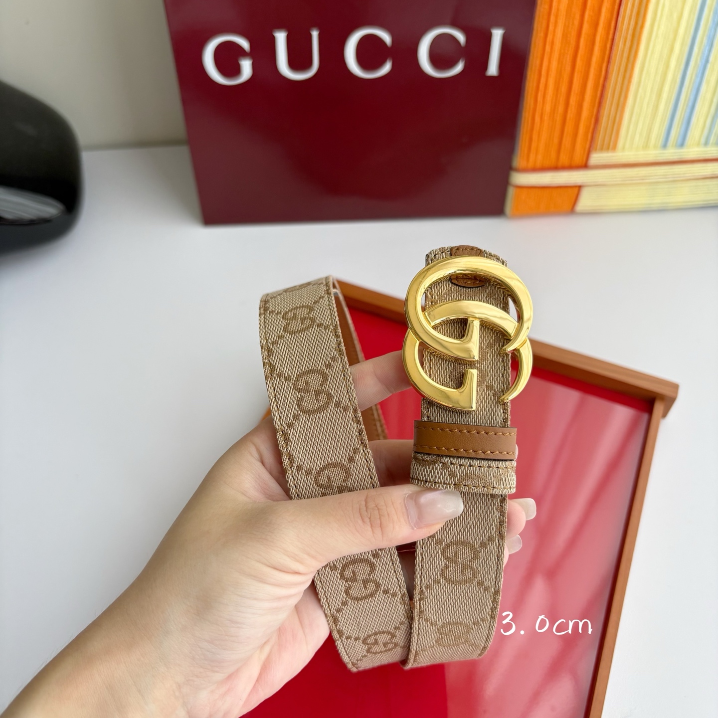 Gucci 经典原单品质，印花织布面搭配原版平纹底，精品铜扣，精工制作，细节看图，实物拍摄，高端奢华，宽